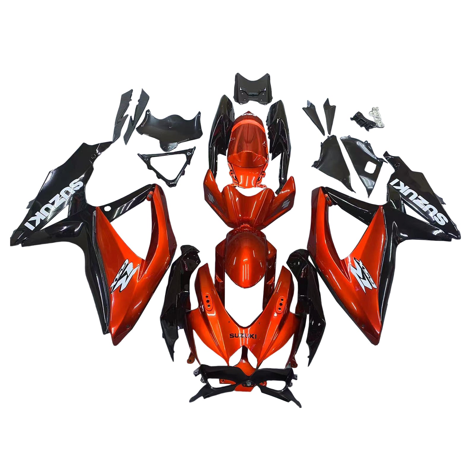 Amotopart Suzuki GSXR 600/750 2008-2010 Kit carena carrozzeria in plastica ABS K8