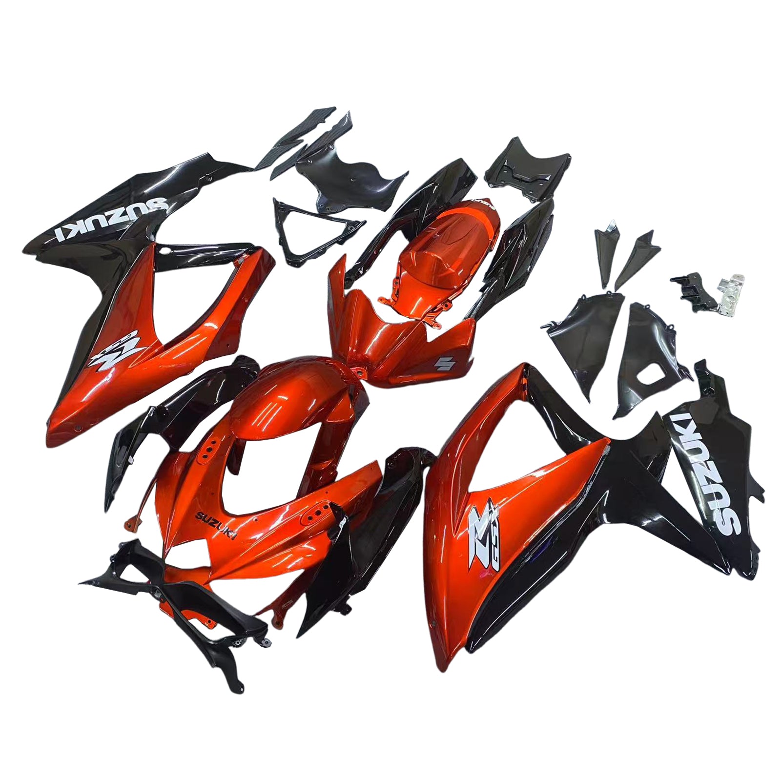 Amotopart Suzuki GSXR 600/750 2008-2010 Kit carena carrozzeria in plastica ABS K8