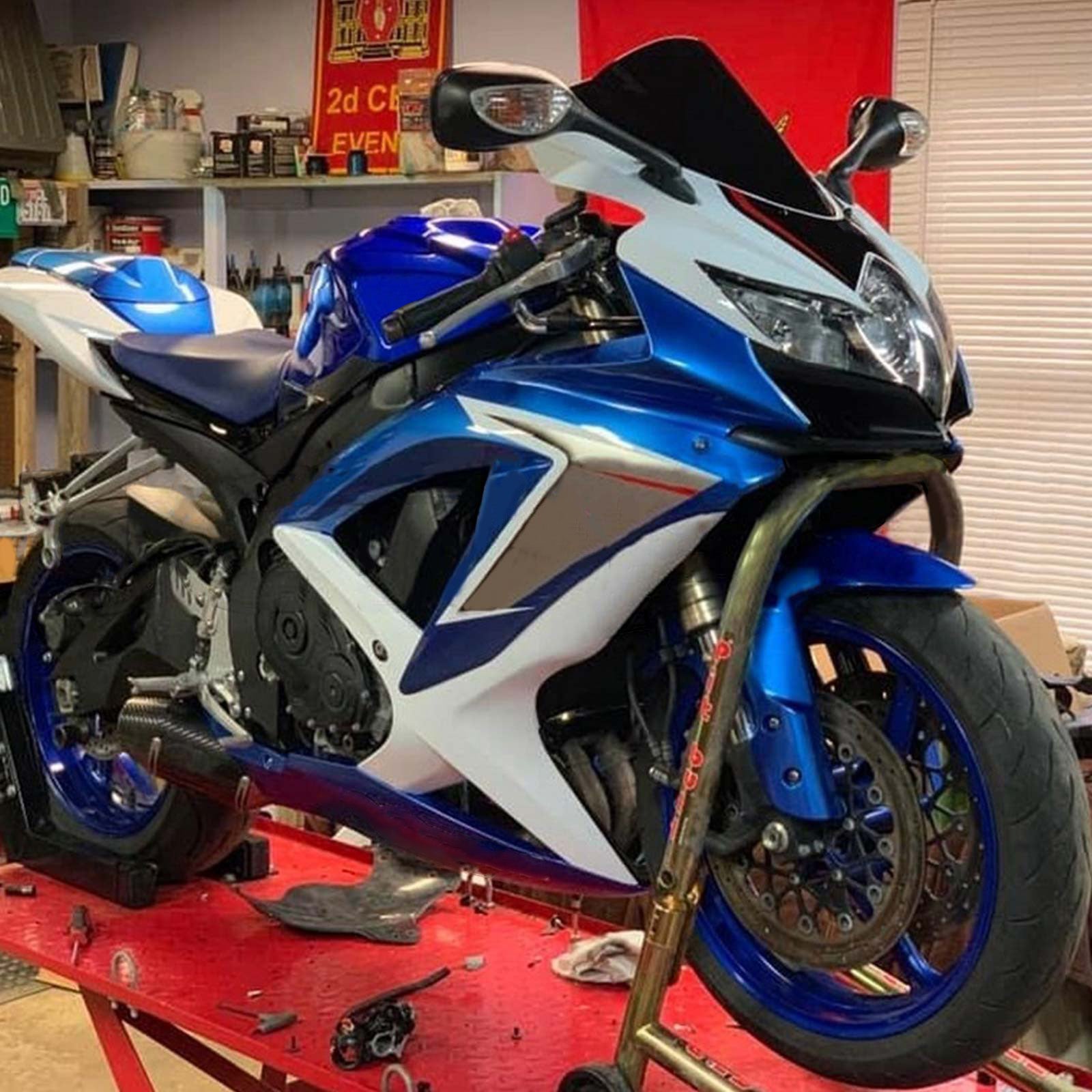 Amotopart Suzuki GSXR 600/750 2008-2010 Kit Plastic Bodest ABS K8