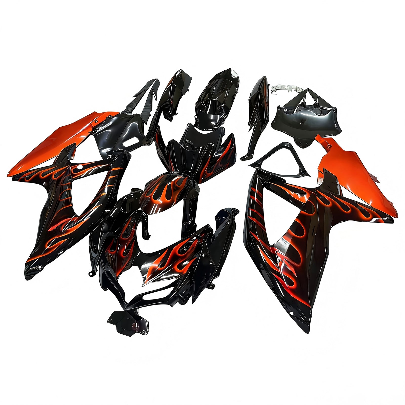 Amotopart Suzuki GSXR 600/750 2008-2010 Kit Carénage Carrosserie Plastique ABS K8