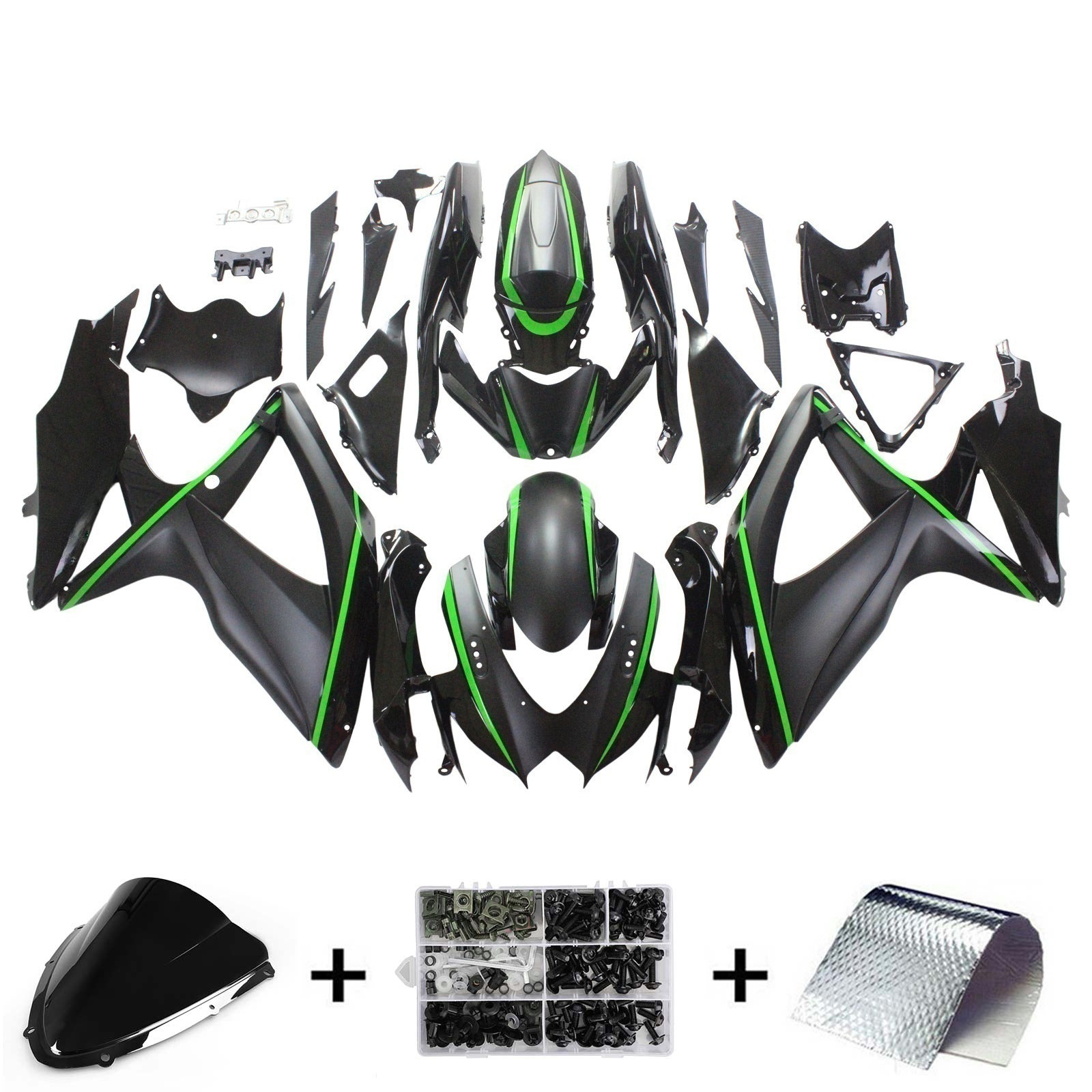 Amotopart Suzuki GSXR 600/750 2008-2010 Kit Carroserie Plastic Abs