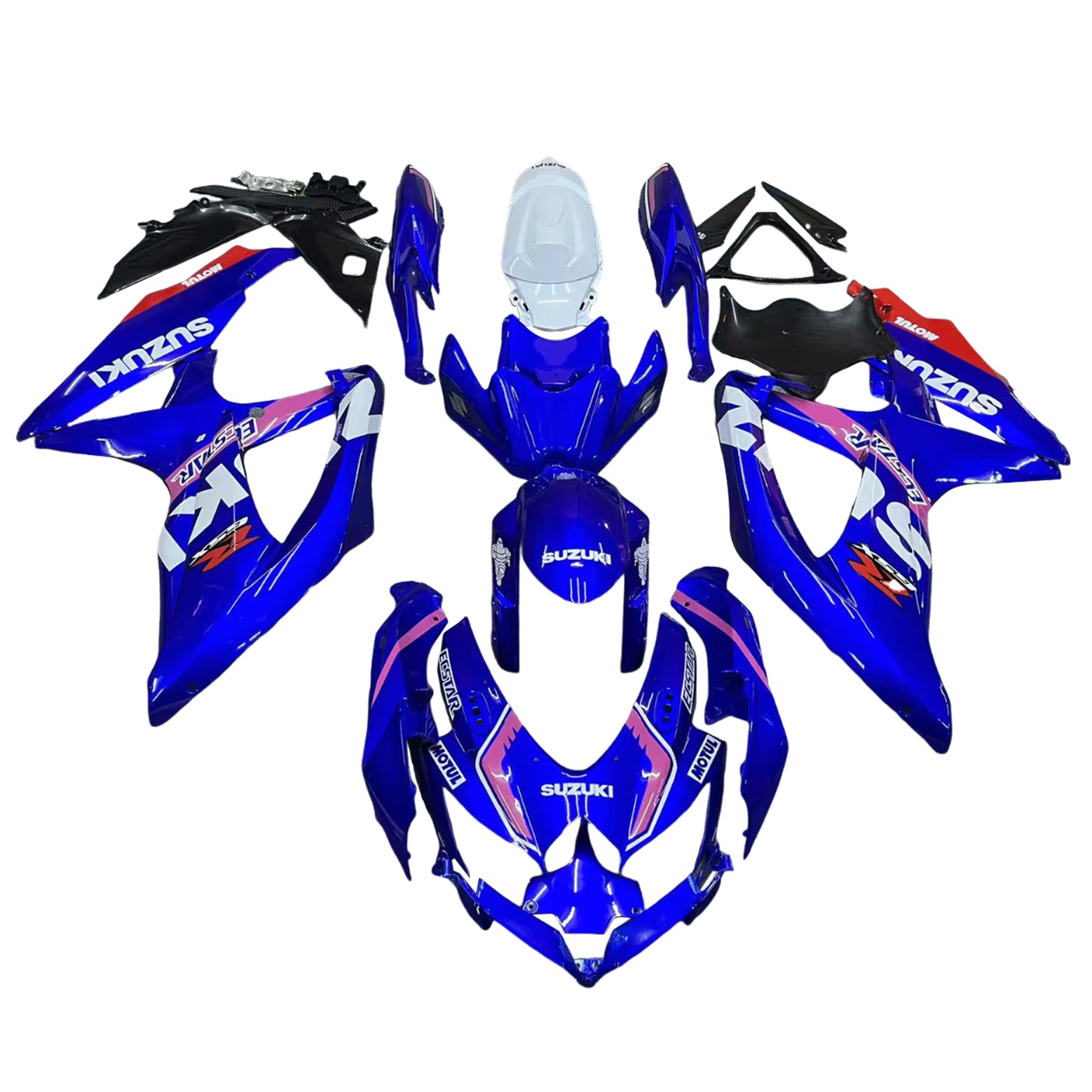 Amotopart Suzuki GSXR 600/750 2008-2010 Kit Plastic Bodest ABS K8