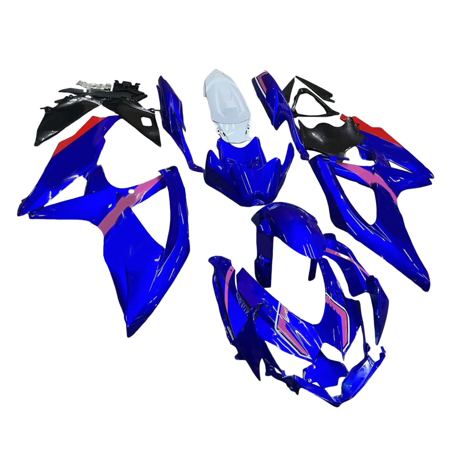 Amotopart Suzuki GSXR 600/750 2008-2010 Kit Carénage Carrosserie Plastique ABS K8