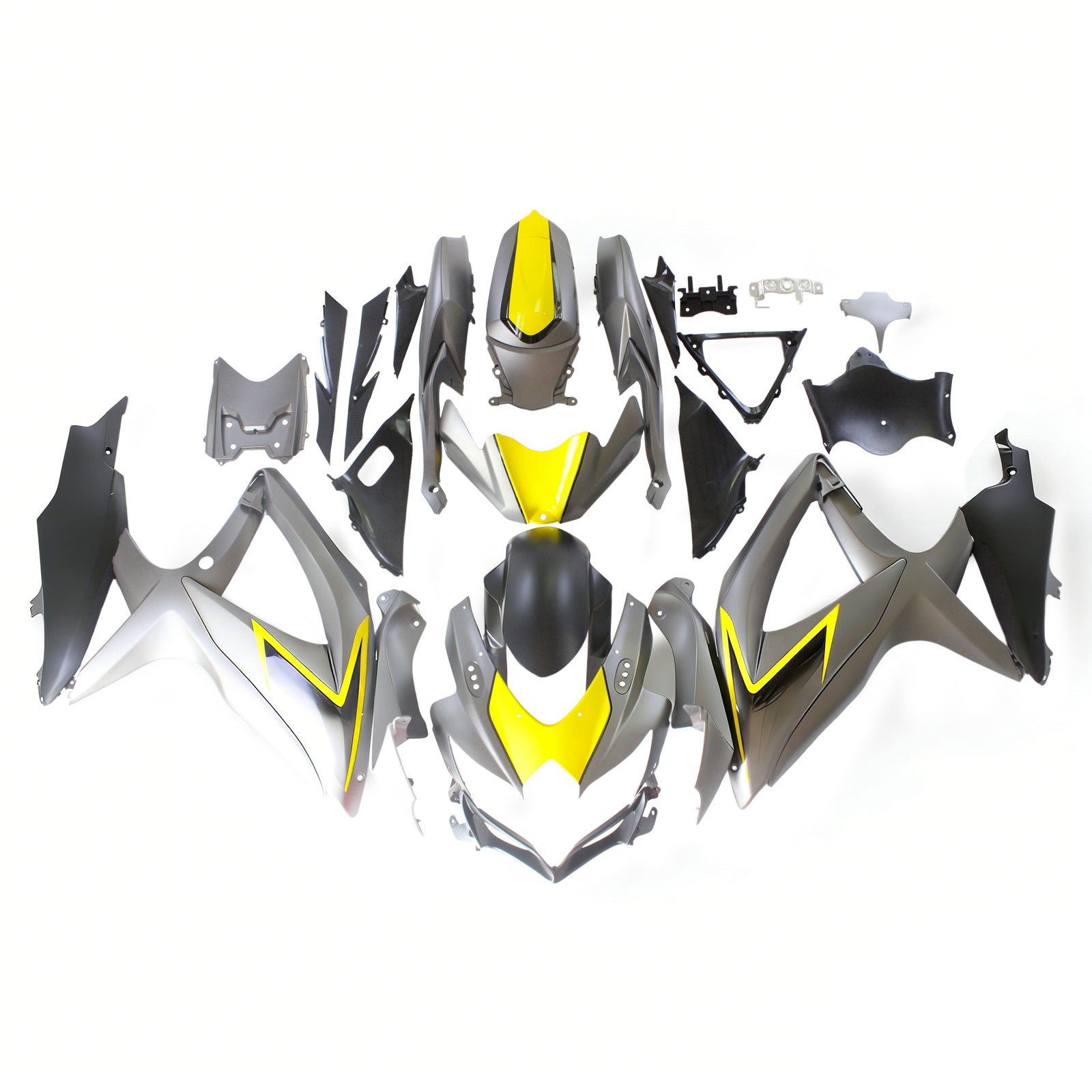 Amotopart Suzuki GSXR 600/750 2008-2010 Kit Carénage Carrosserie Plastique ABS