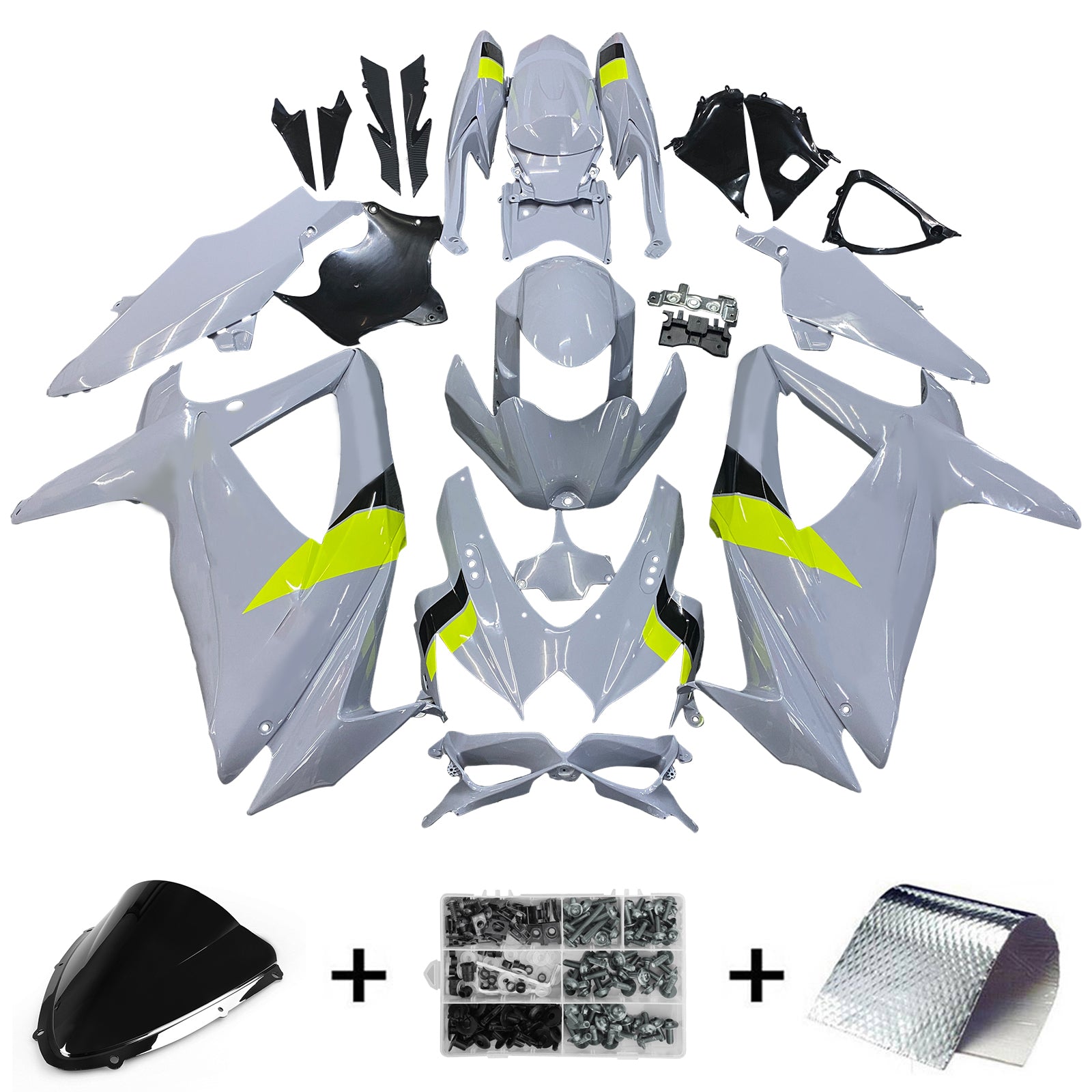 Amotopart Suzuki GSXR 600/750 2008-2010 K8 Kit Carrosserie Plastic Abs