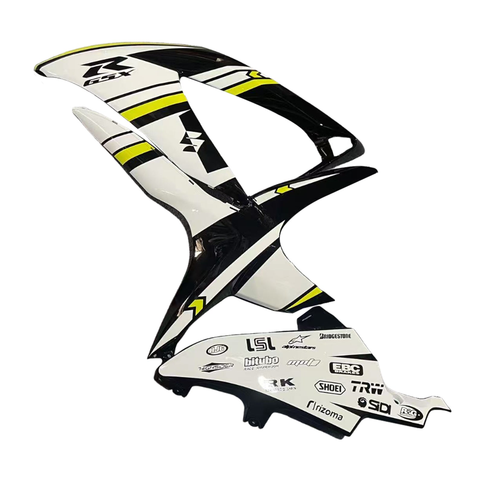 Amotopart Suzuki GSXR 600/750 2008-2010 K8 Kit carena carrozzeria in plastica ABS