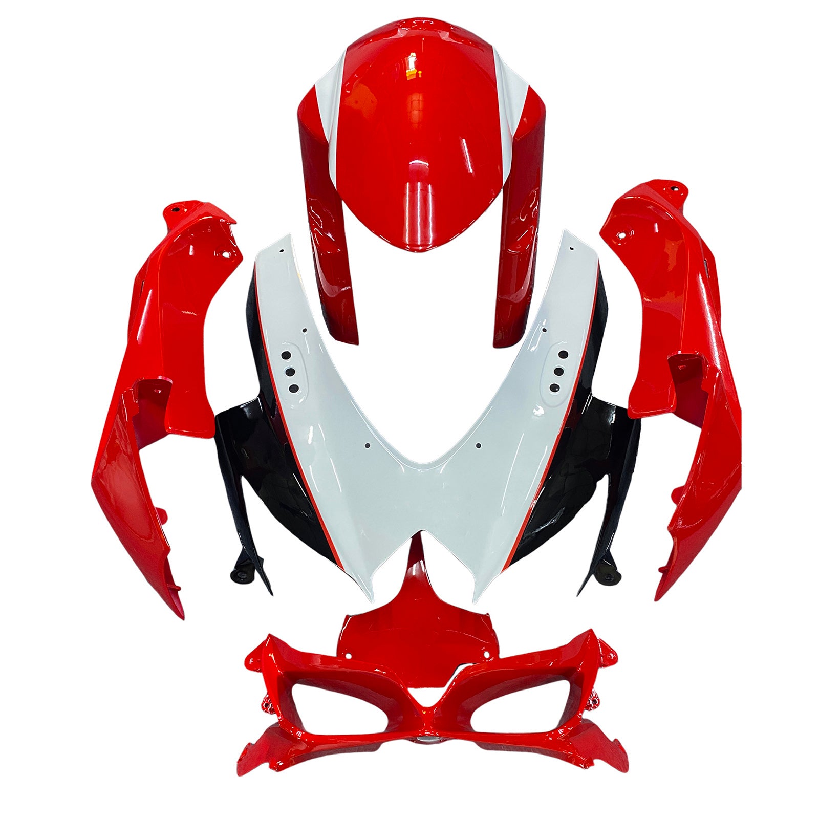 2008-2010 Suzuki GSXR 600/750 K8 Kit de carénage d'injection carrosserie plastique ABS