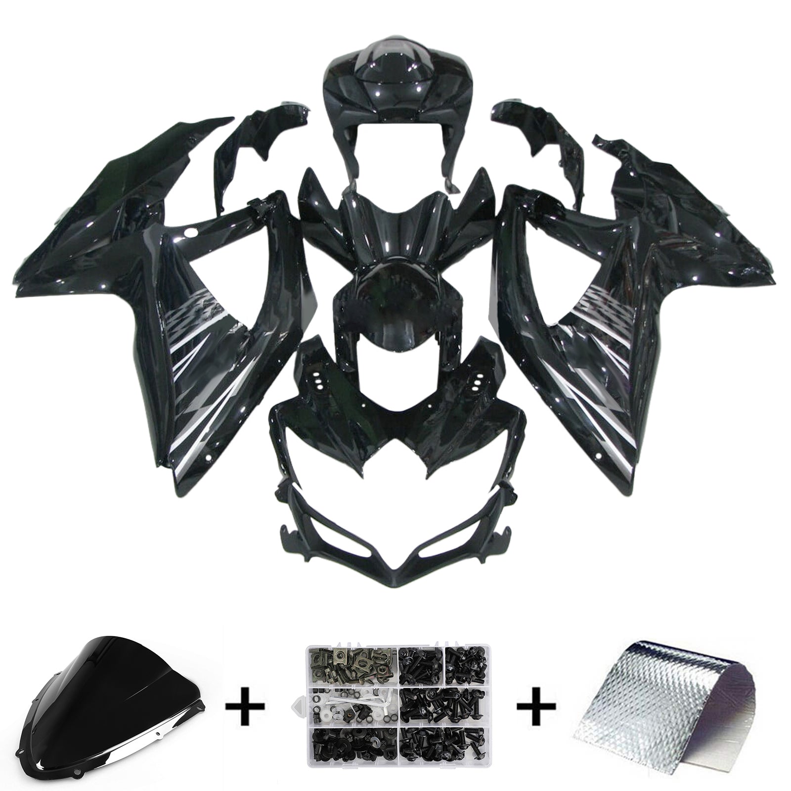 Kit de carénage en plastique ABS pour Suzuki GSXR 600/750 2008-2010 K8