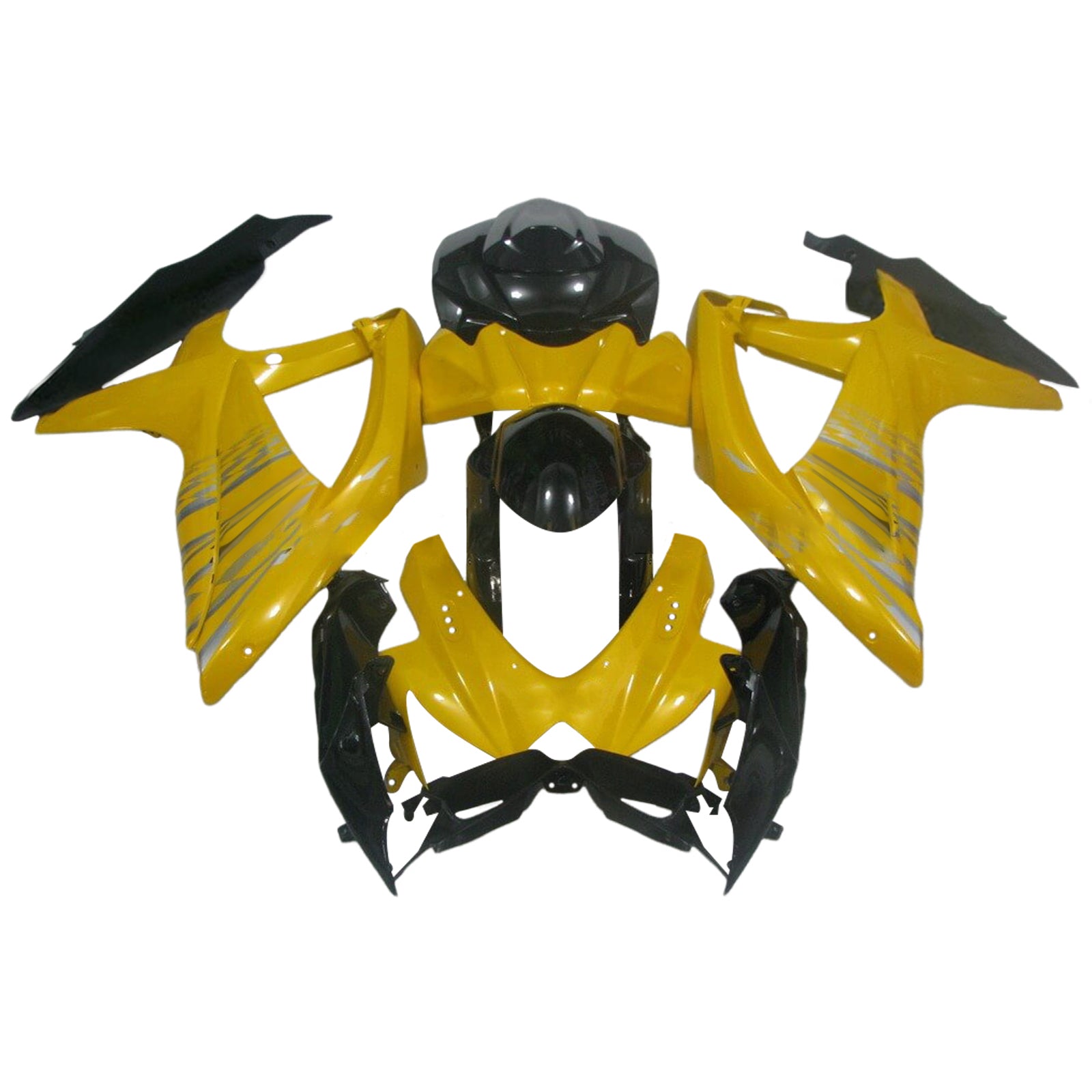 2008-2010 Suzuki GSXR 600/750 K8 ruiskutussuojasarja ABS muovinen kori