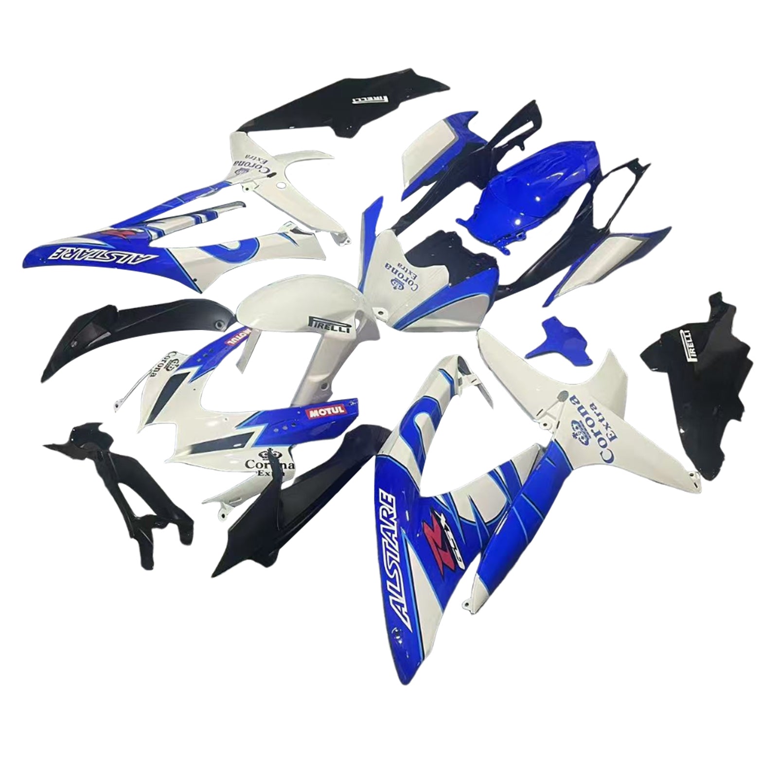 2008-2010 Suzuki GSXR 600/750 K8 -sarja oikeudenmukaisuuden injektiota korin abs muovisissa muovissa