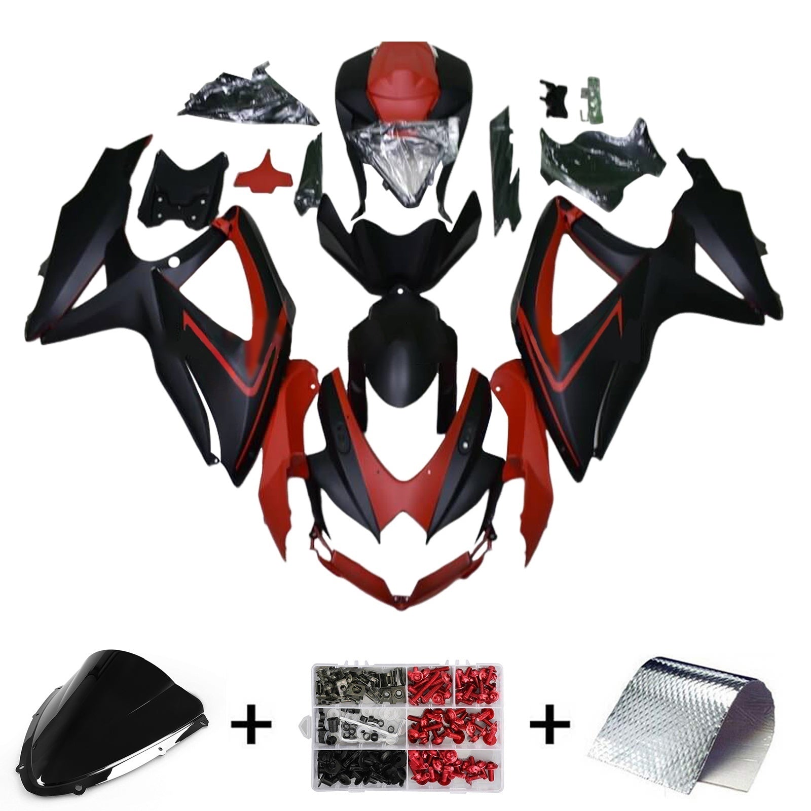 2008-2010 Suzuki GSXR 600/750 K8 Zestaw owiewek wtryskowych Nadwozie z tworzywa ABS