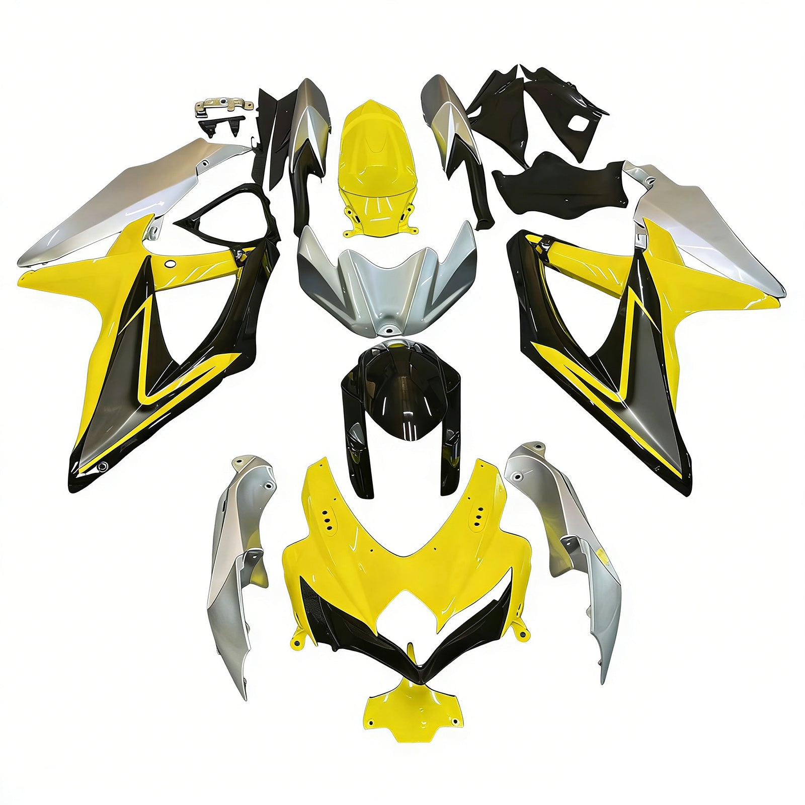 2008-2010 Suzuki GSXR 600/750 K8 Kit de carénage d'injection carrosserie plastique ABS