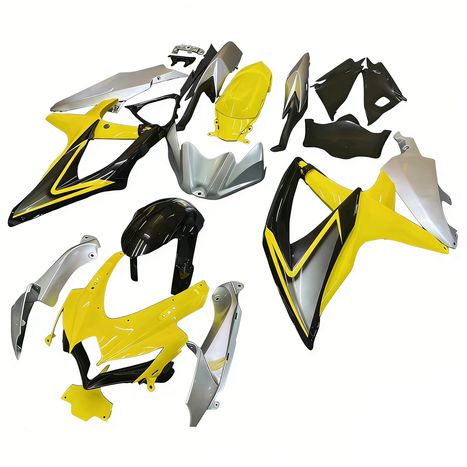 2008-2010 Suzuki GSXR 600/750 K8 Kit de carénage d'injection carrosserie plastique ABS