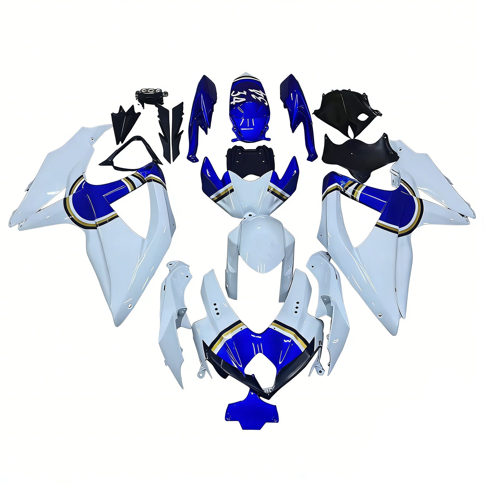 2008-2010 Suzuki GSXR 600/750 K8 Kit de carénage d'injection carrosserie plastique ABS