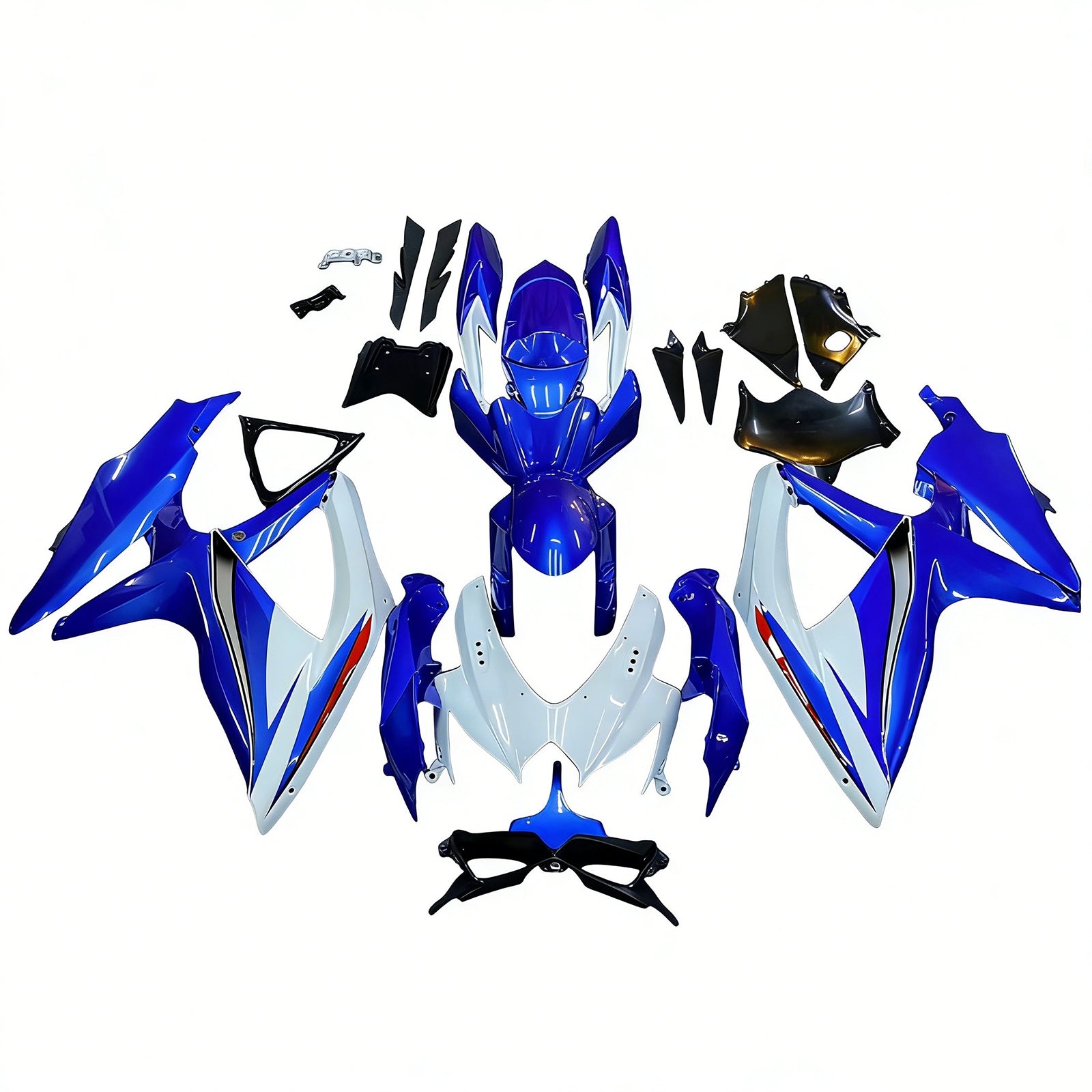 2008-2010 Suzuki GSXR 600/750 K8 Kit di iniezione di equità ABS in plastica in plastica