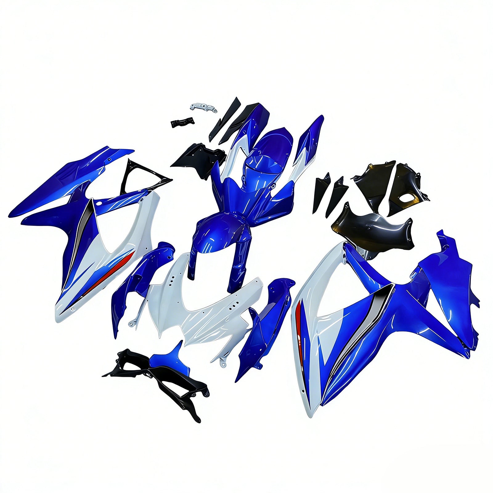 2008-2010 Suzuki GSXR 600/750 K8 Kit di iniezione di equità ABS in plastica in plastica