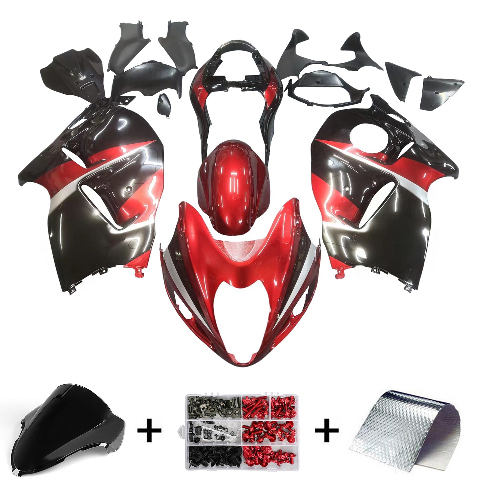 1999-2007 Suzuki Hayabusa GSX1300r Abs muovinen korin ruiskutussuojasarja
