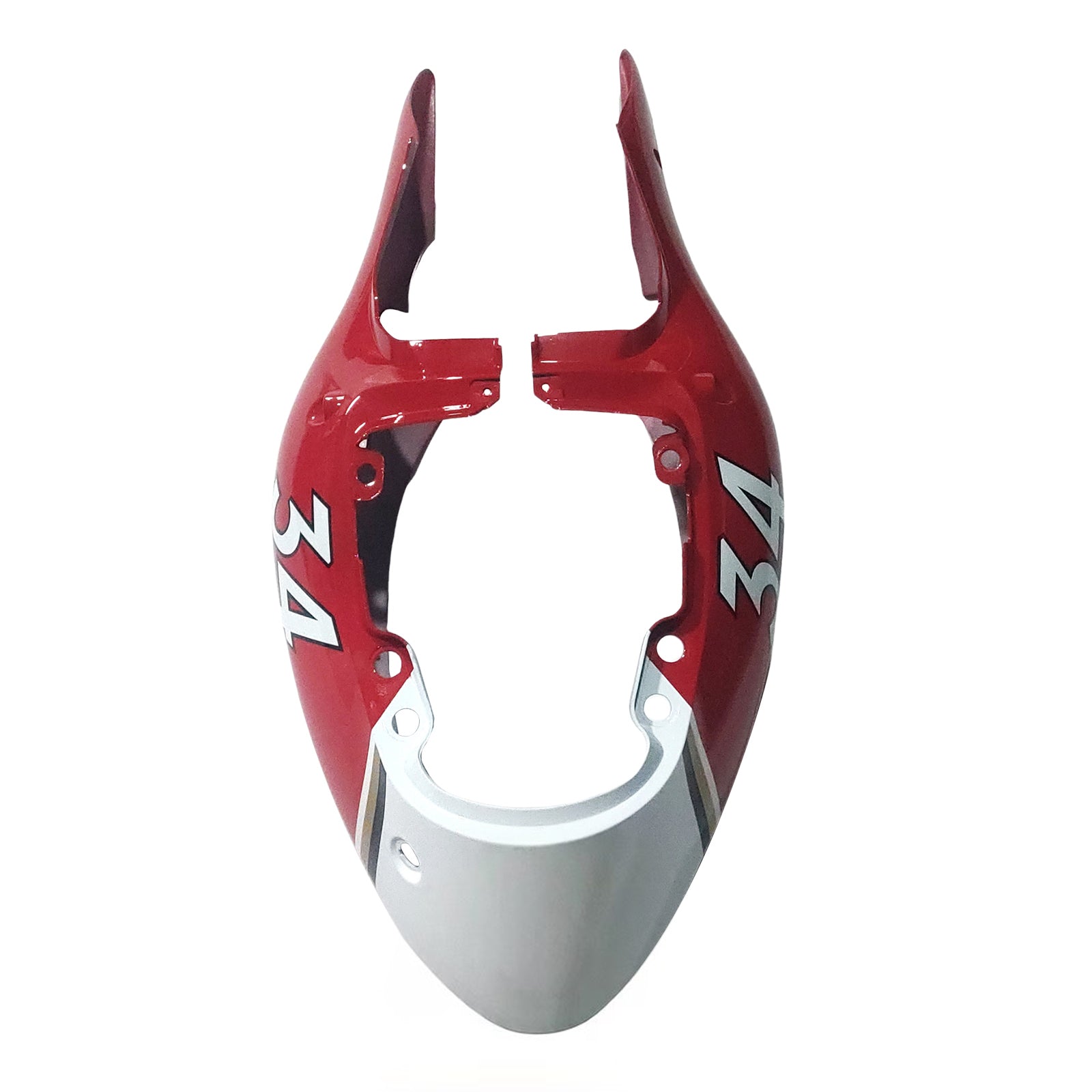 Amotopart stroomlijnkappen 1999-2007 Suzuki GSX1300 Hayabusa wit en rood Lucky Strike generiek