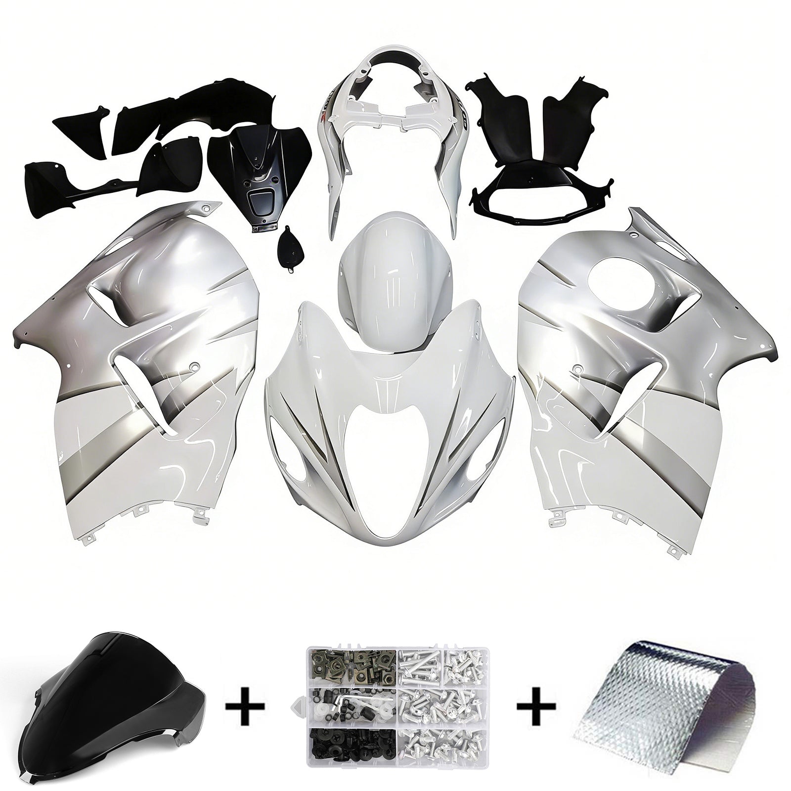 1999-2007 Suzuki Hayabusa GSX1300r Kit de carénage injection de carrosserie en plastique Abs