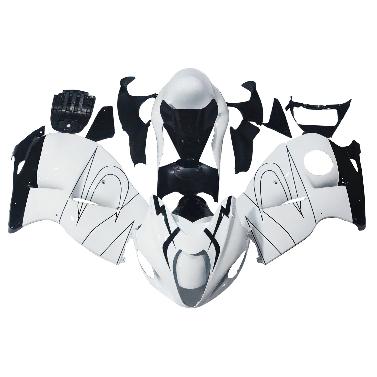 Carénages Amotopart 1999-2007 Suzuki GSX1300 Hayabusa Blanc Alstare Corona Generic