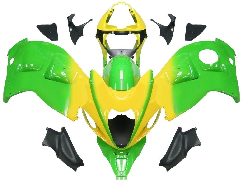 Sobe Amotopart 1999-2007 Suzuki GSX1300 Hayabusa Zelena in rumena Hayabusa generična