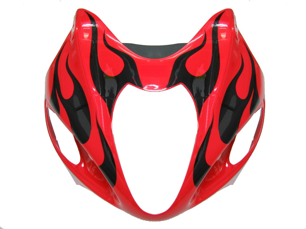 Carénages Amotopart 1999-2007 Suzuki GSX1300 Hayabusa Red & Black Flame Generic