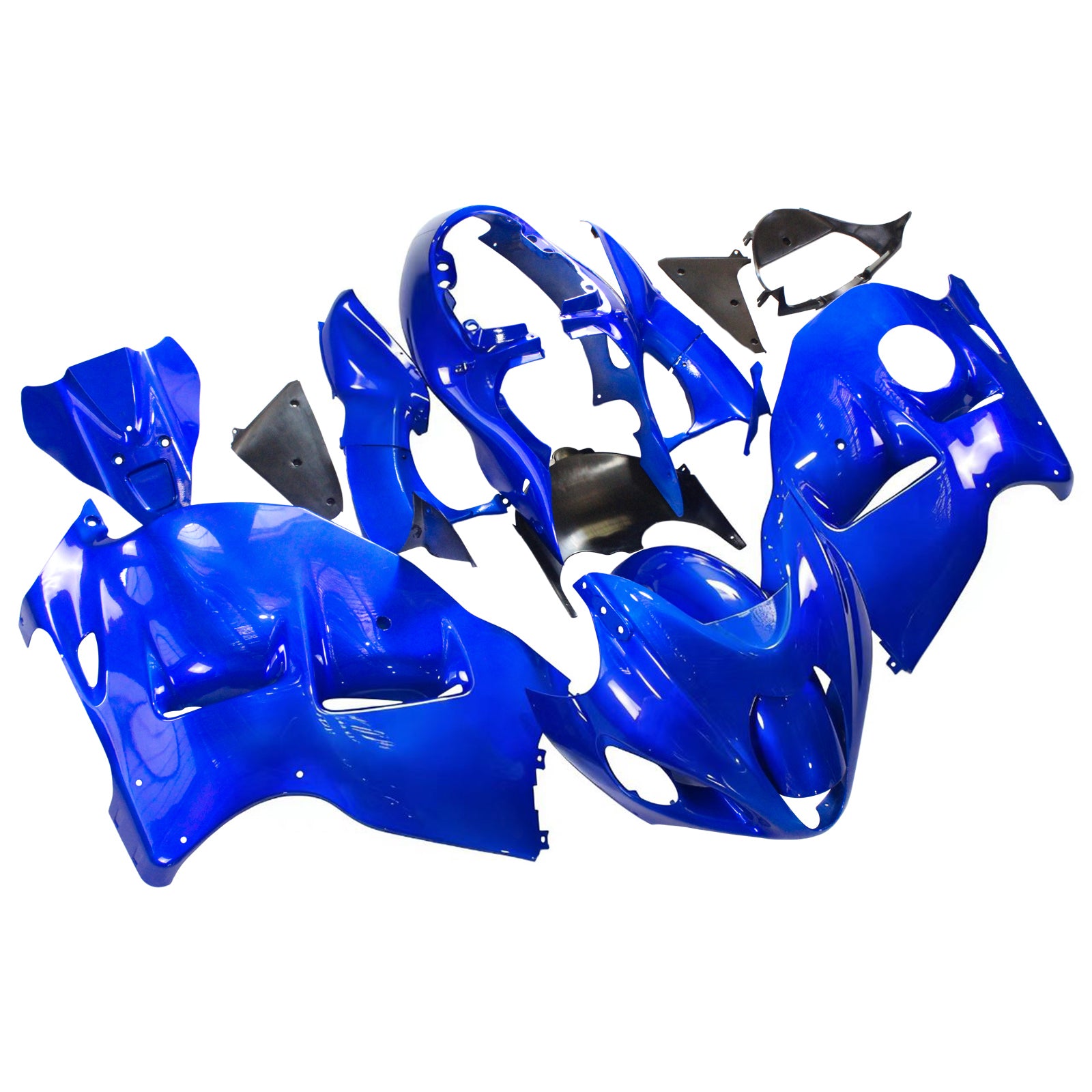 Amotopart Suzuki Hayabusa GSXR1300 1999-2007 Kit Carénage Carrosserie Plastique ABS