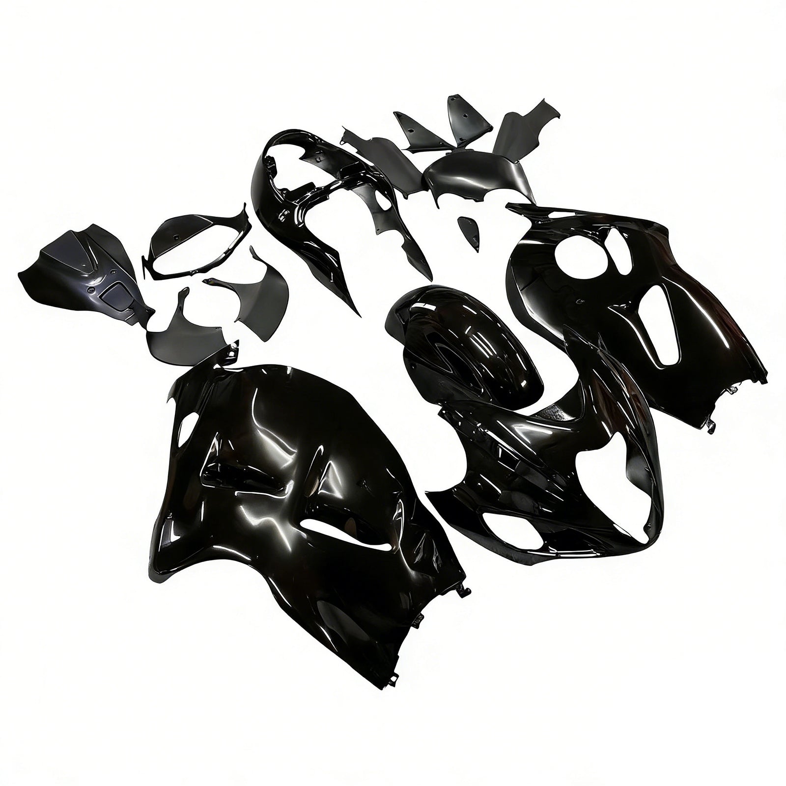 Amotopart Suzuki Hayabusa GSXR1300 1999-2007 Kit Carénage Carrosserie Plastique ABS