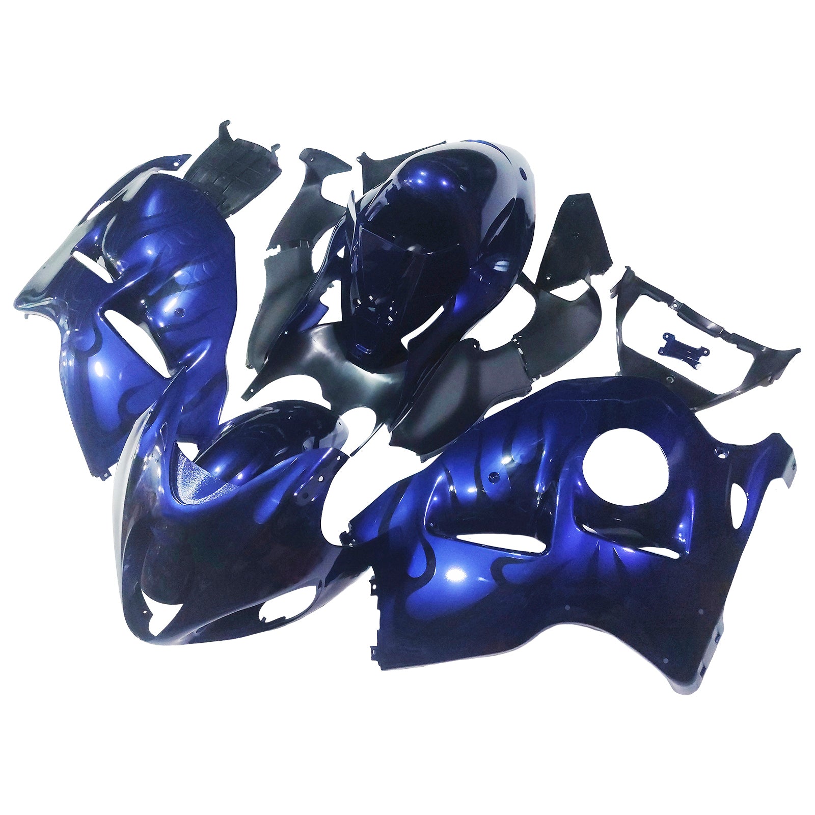 Amotopart Suzuki Hayabusa GSXR1300 1999-2007 Kit Carénage Carrosserie Plastique ABS