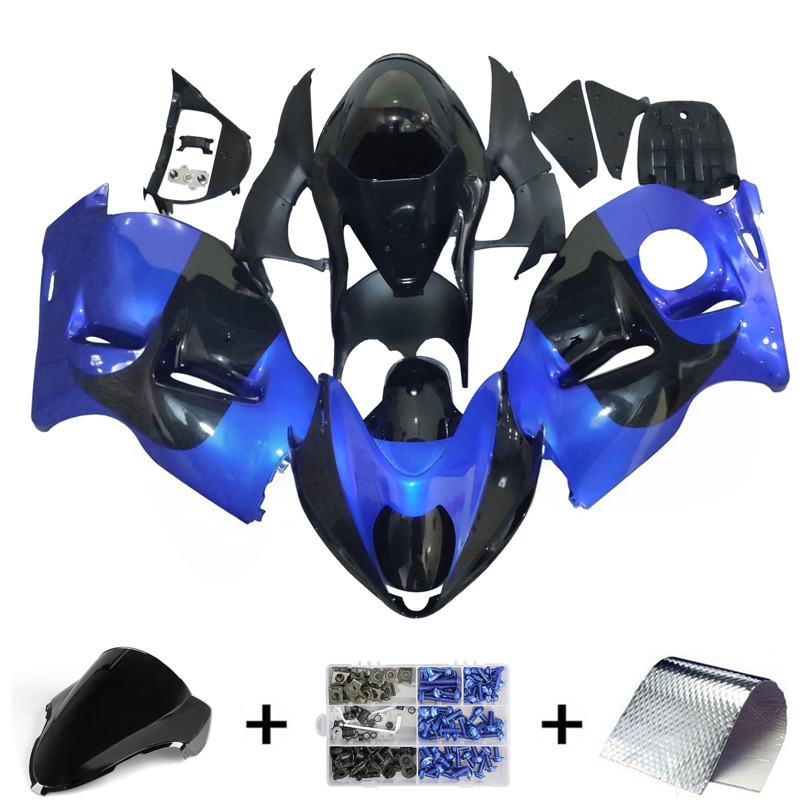 Amotopart Suzuki Hayabusa GSX1300R 1999-2007 Zestaw owiewek nadwozia z tworzywa ABS