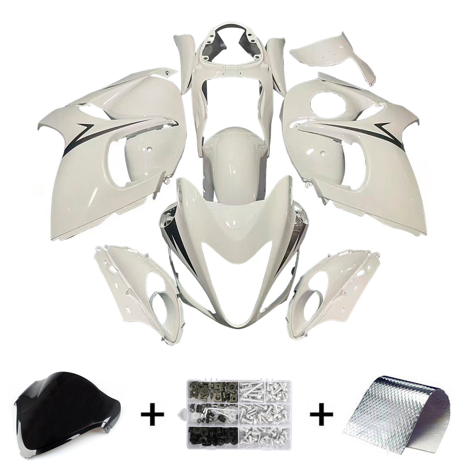 Amotopart Suzuki Hayabusa GSX1300R 2008-2020 Kit de carenado de carrocería de plástico ABS
