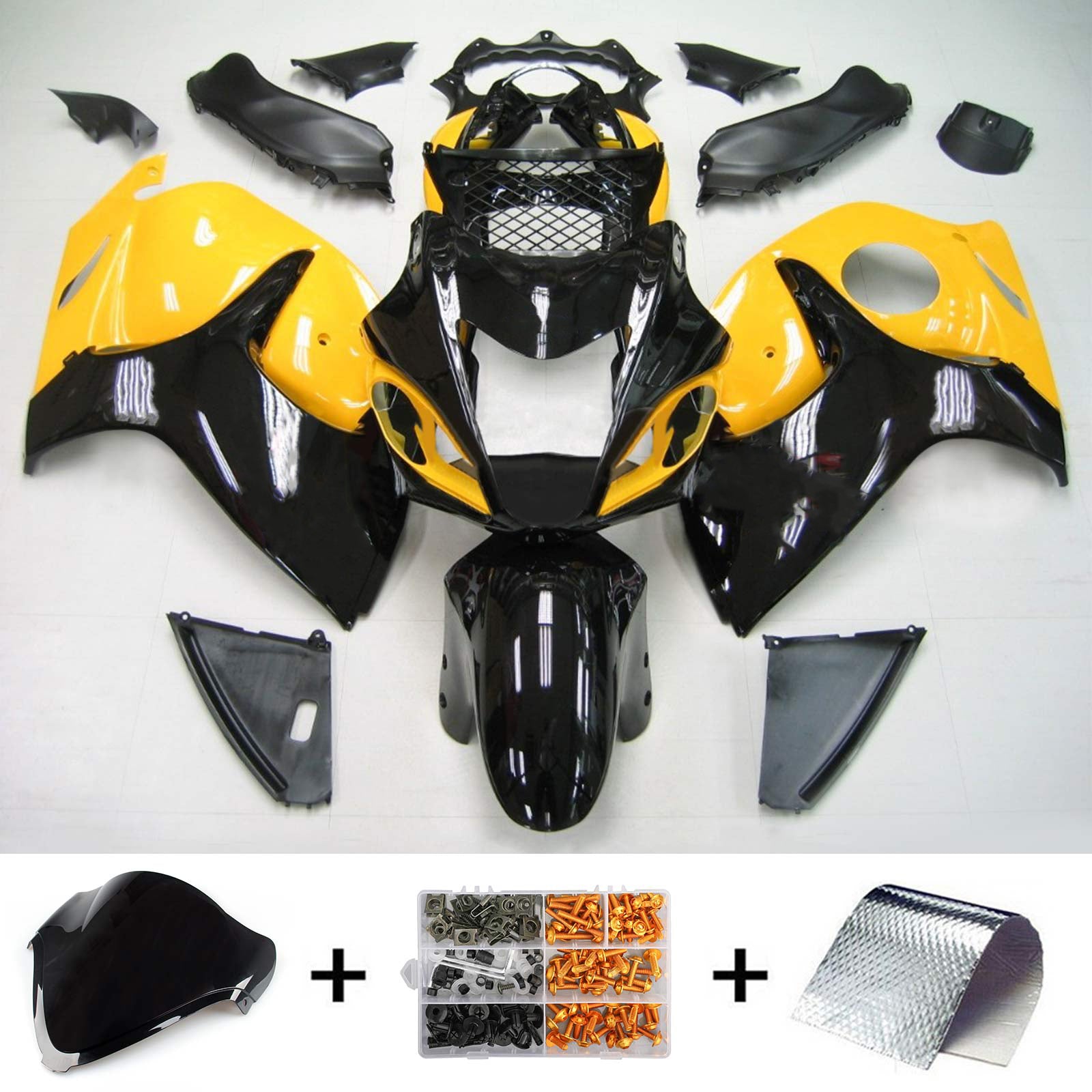 Amotopart Kit carena Suzuki Hayabusa GSXR1300 2008-2020 Carrozzeria Plastica ABS