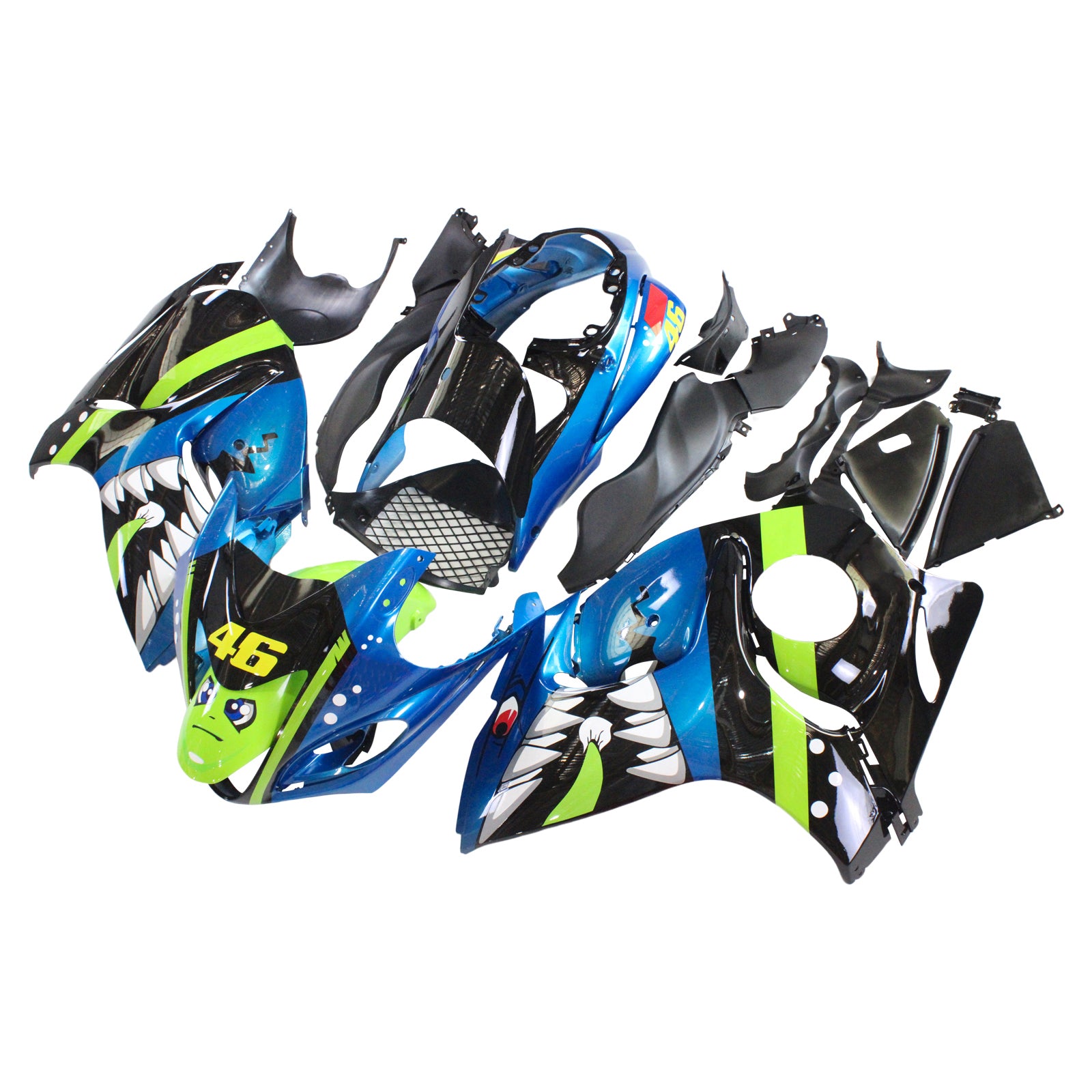 Amotopart Suzuki Hayabusa GSXR1300 2008-2020 Kit de carénage Carrosserie Plastique ABS