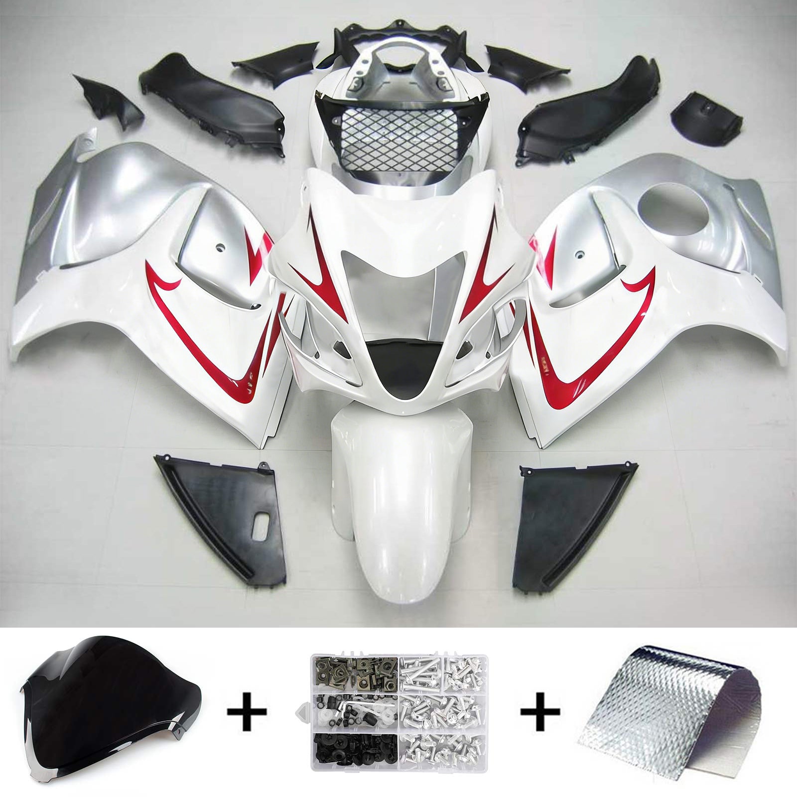 Amotopart Suzuki Hayabusa GSXR1300 2008-2020 Kuipset Carrosserie ABS Kunststof