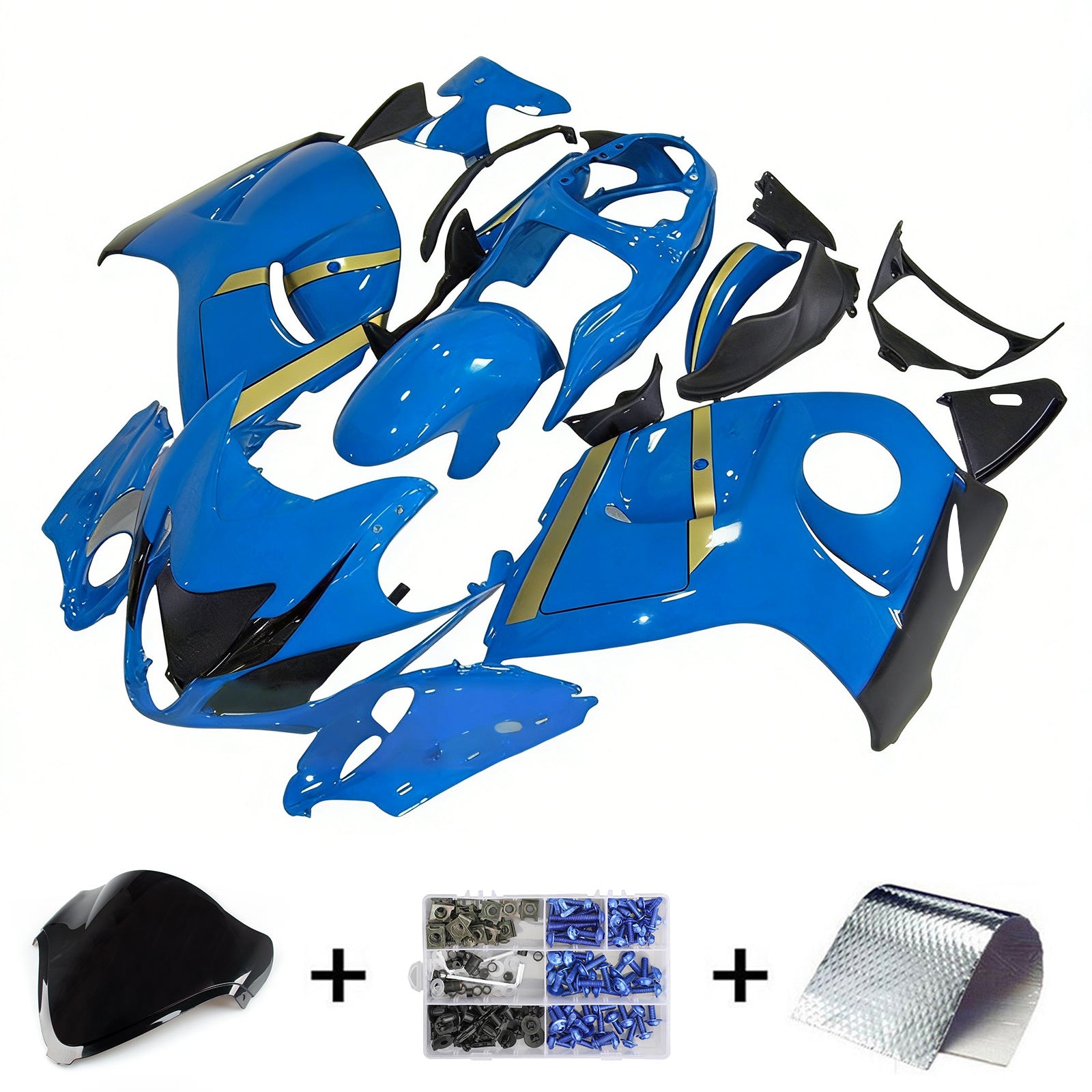 Kit de carénage d'injection Suzuki Hayabusa GSX1300R 2008-2020, carrosserie en plastique ABS
