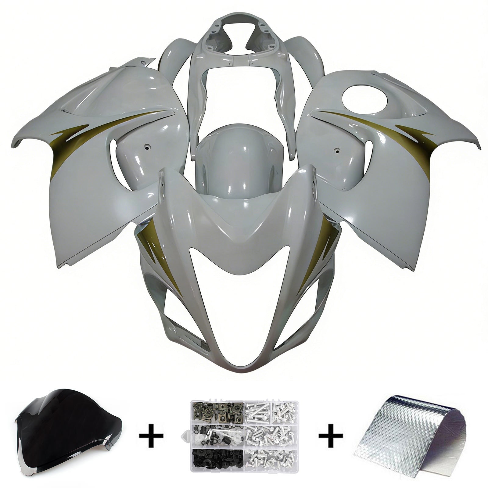 Kit de carénage d'injection carrosserie plastique ABS pour Suzuki Hayabusa GSX1300R 2008-2020