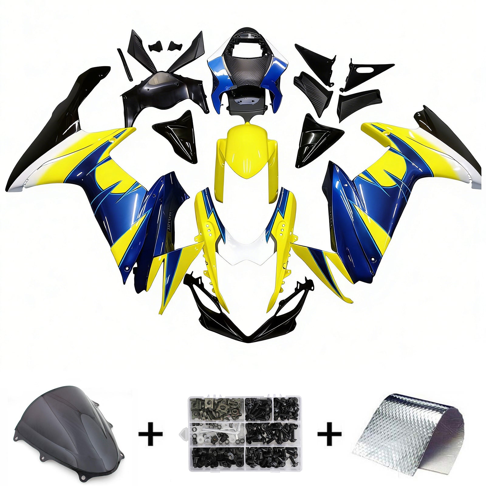 FAX ABS muovinen korin ruiskutussuojasarja Suzuki GSXR 600/750 2011-2025 K11