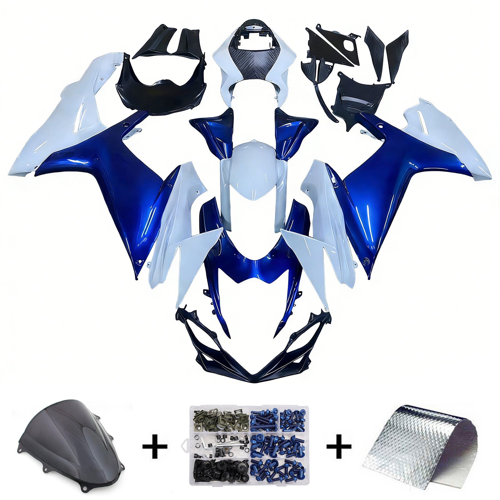 FAX ABS muovinen korin ruiskutussuojasarja Suzuki GSXR 600/750 2011-2025 K11