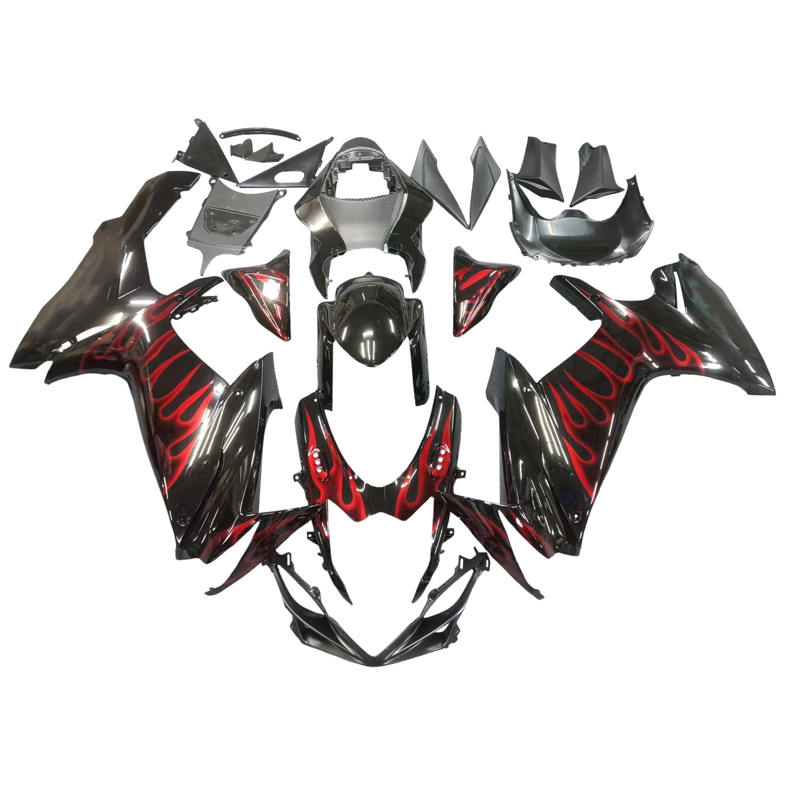 Amotopart Suzuki GSXR 600/750 2011-2025 K11 Carénage Kit Carrosserie Plastique ABS