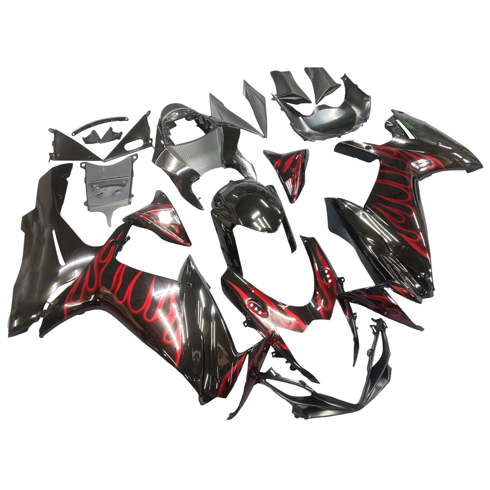Amotopart Suzuki GSXR 600/750 2011-2025 K11 Carénage Kit Carrosserie Plastique ABS
