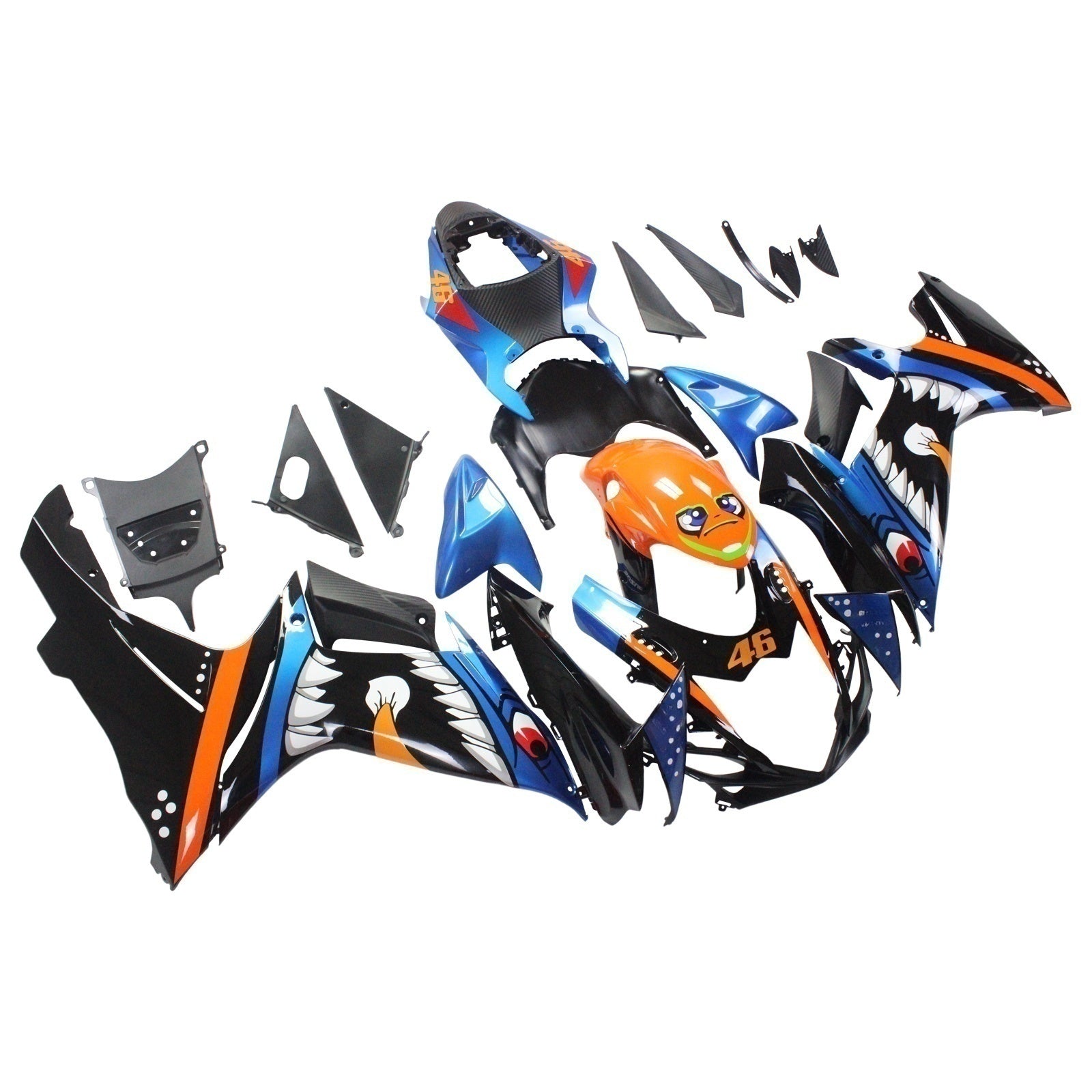 Amotopart Suzuki GSXR 600/750 2011-2025 K11 Carénage Kit Carrosserie Plastique ABS