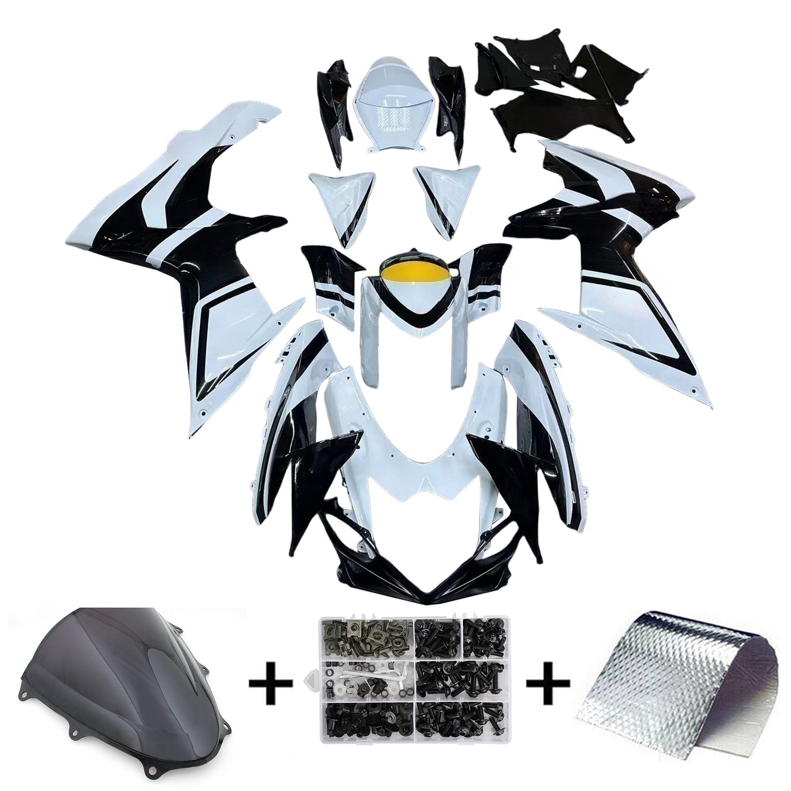 Amotopart Suzuki GSXR 600/750 2011-2025 K11 Kit Carénage Carrosserie Plastique ABS