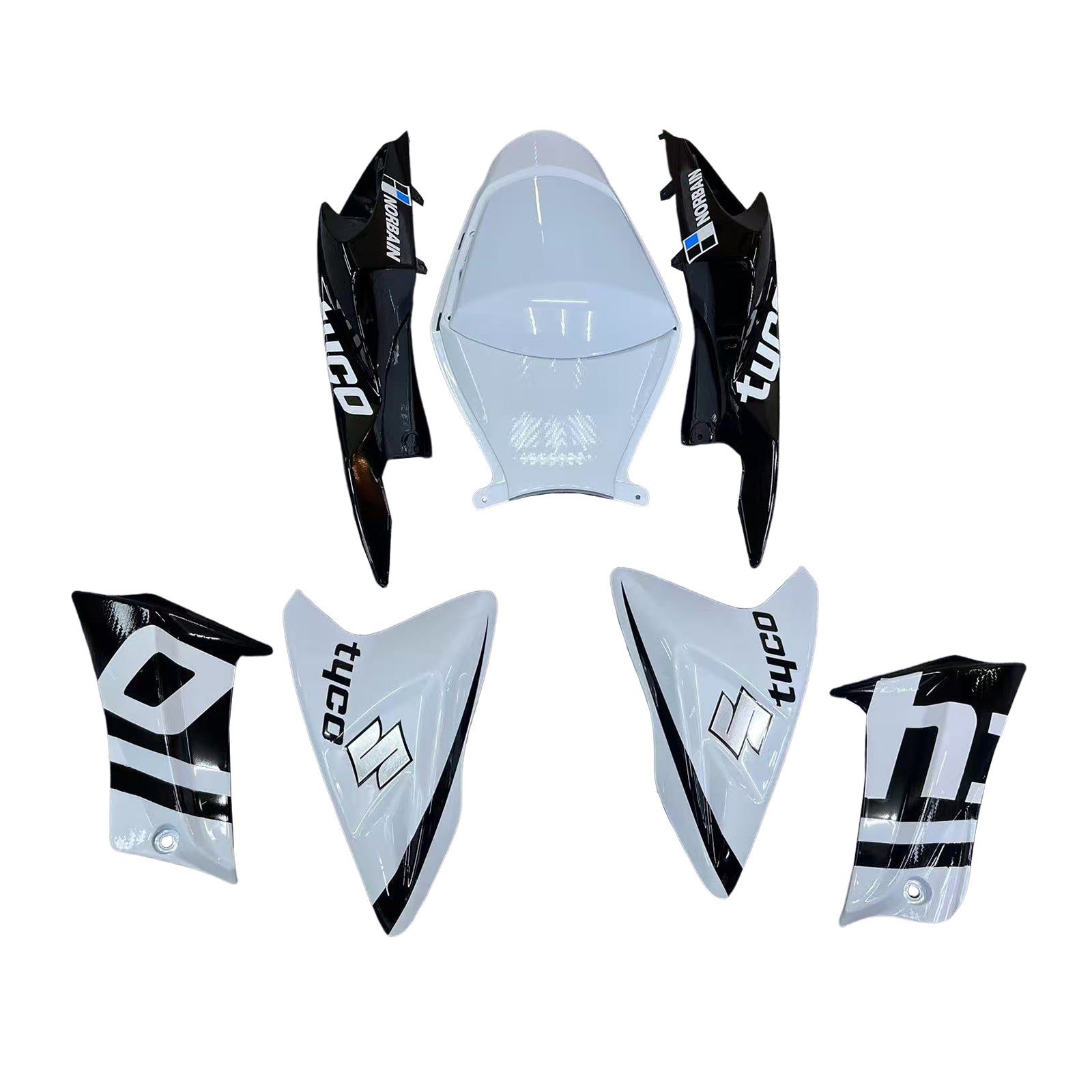 Amotopart Suzuki GSXR 600/750 2011-2025 K11 Kit carena carrozzeria in plastica ABS