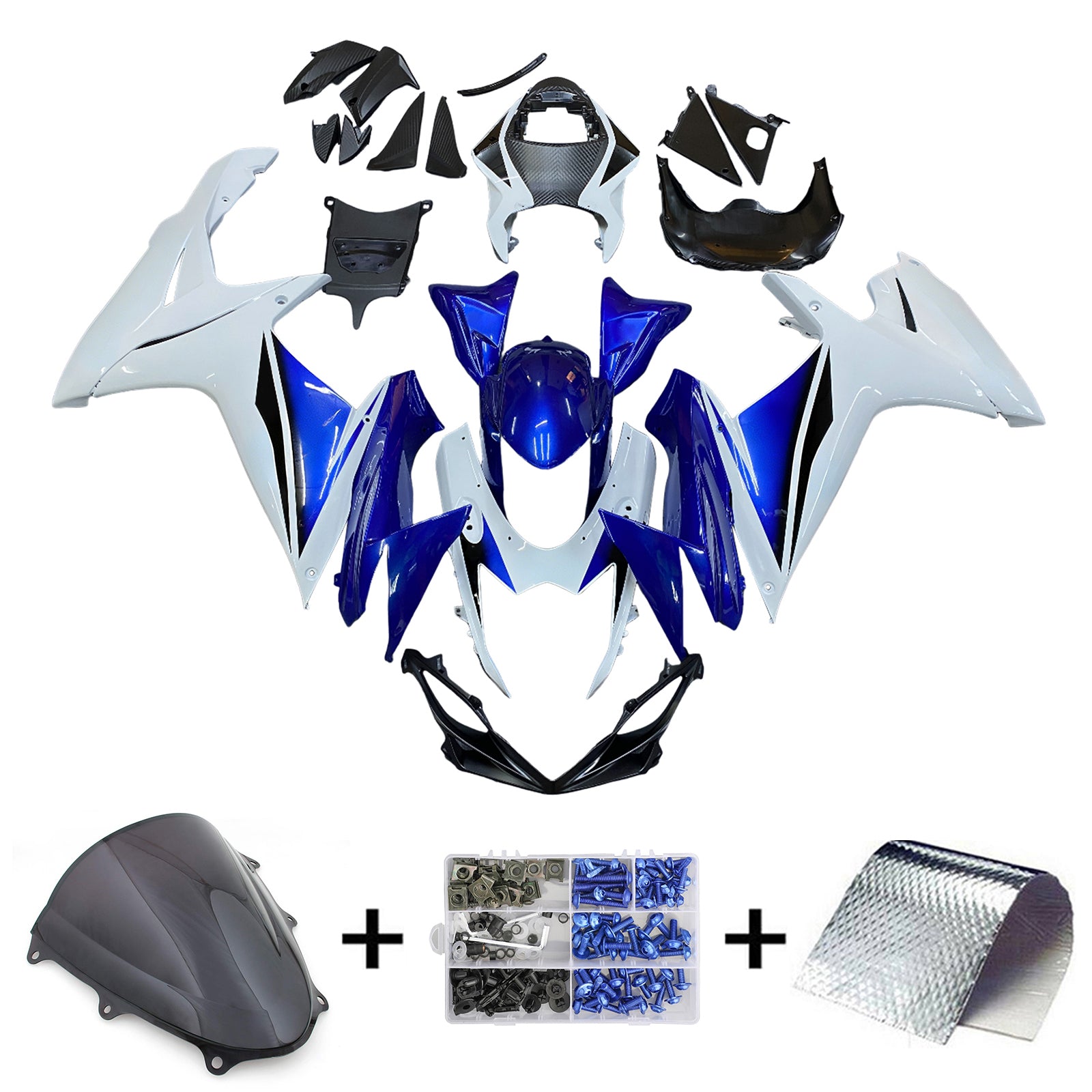 2011-2025 Suzuki GSXR 600/750 K11 Kit de carenado de inyección de carrocería de plástico ABS