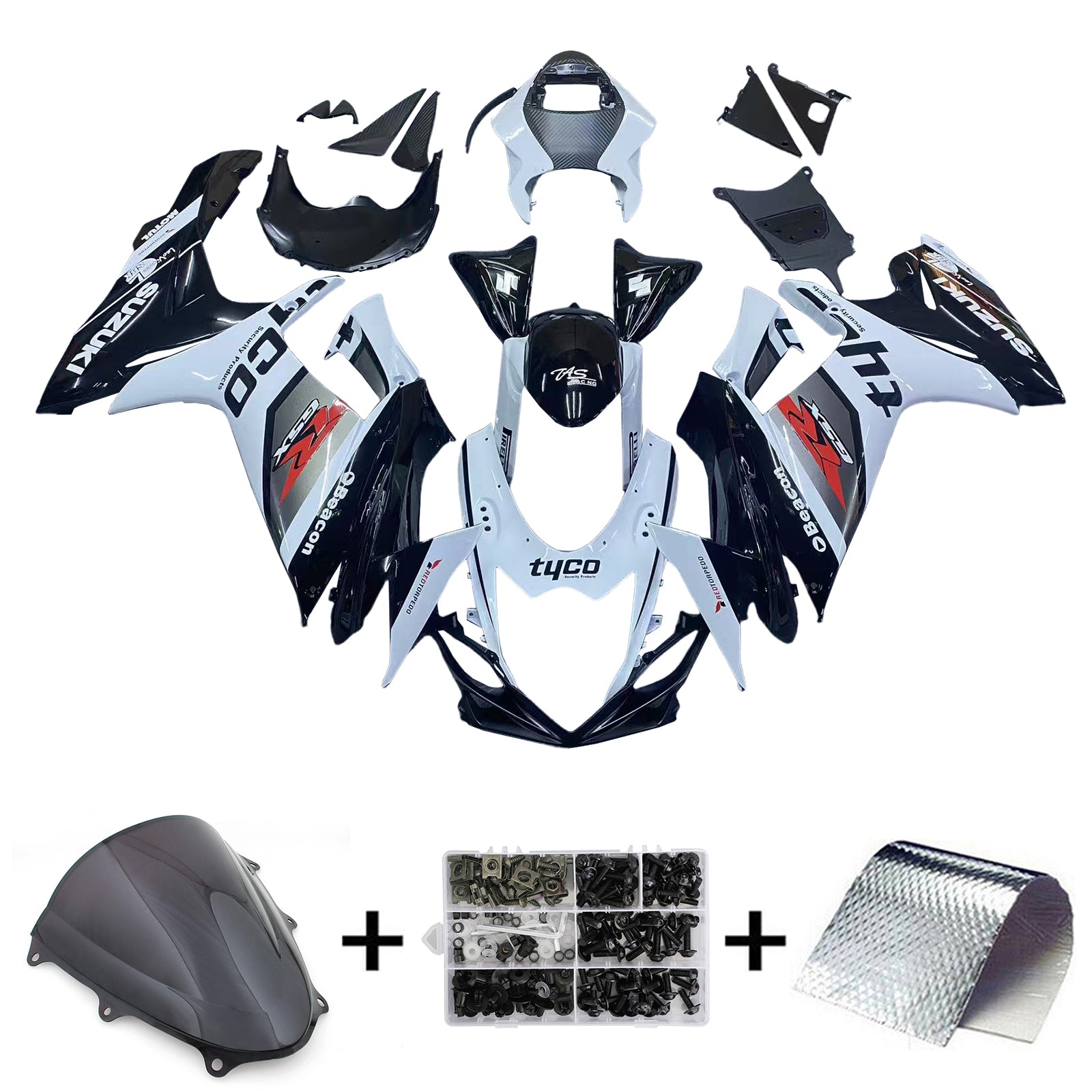 2011-2025 Suzuki GSXR 600/750 K11 Kit de carénage injection Amotopart Bodywork Plastic