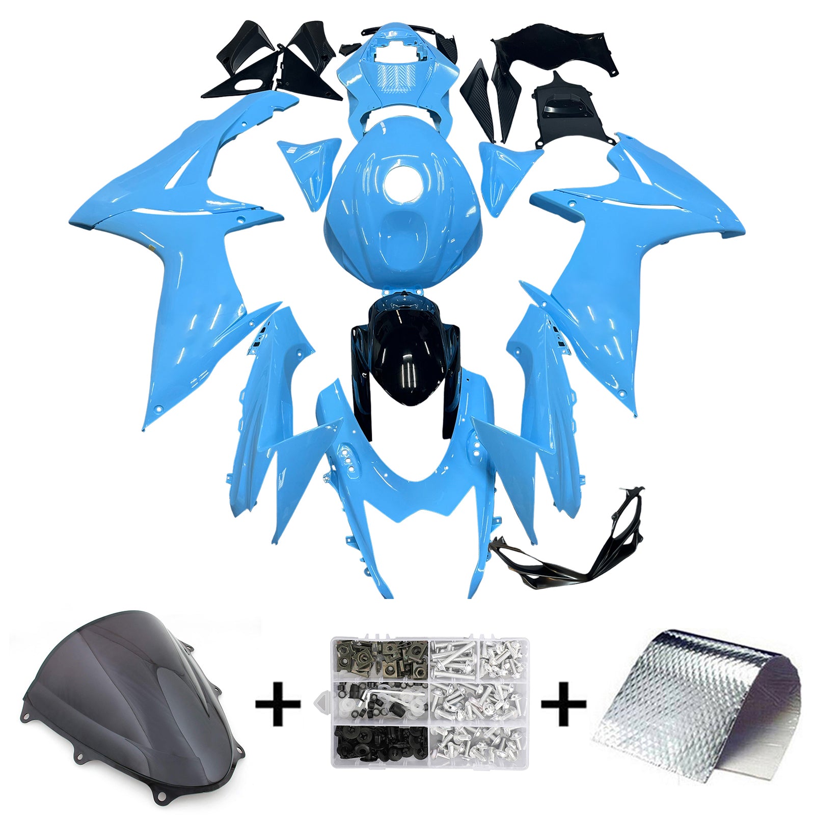 2011-2025 Suzuki GSXR 600/750 K11 Kit de carénage injection Amotopart Bodywork Plastic