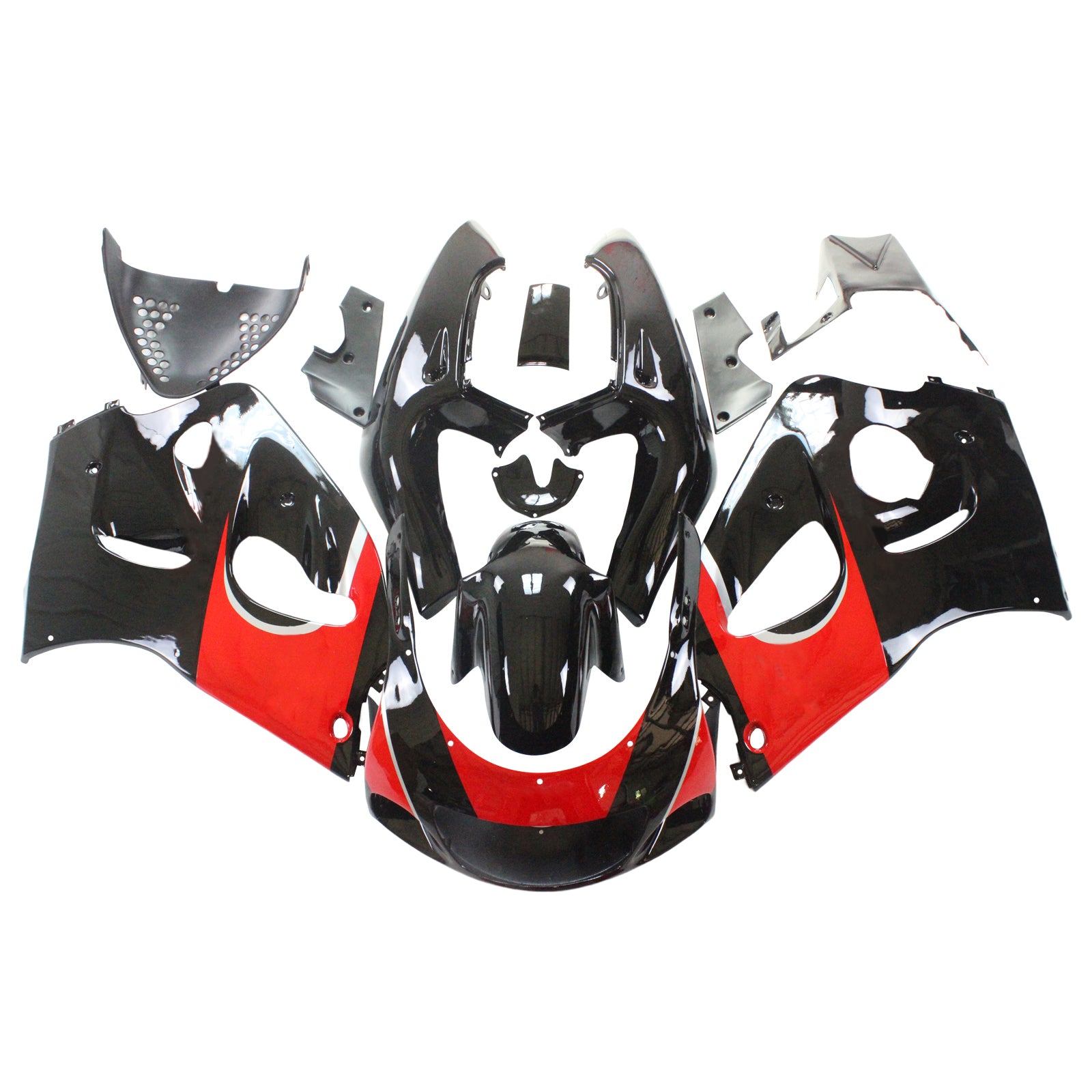 Amotopart Suzuki GSXR 600/750 1996-2000 Kit Carénage Carrosserie Plastique ABS