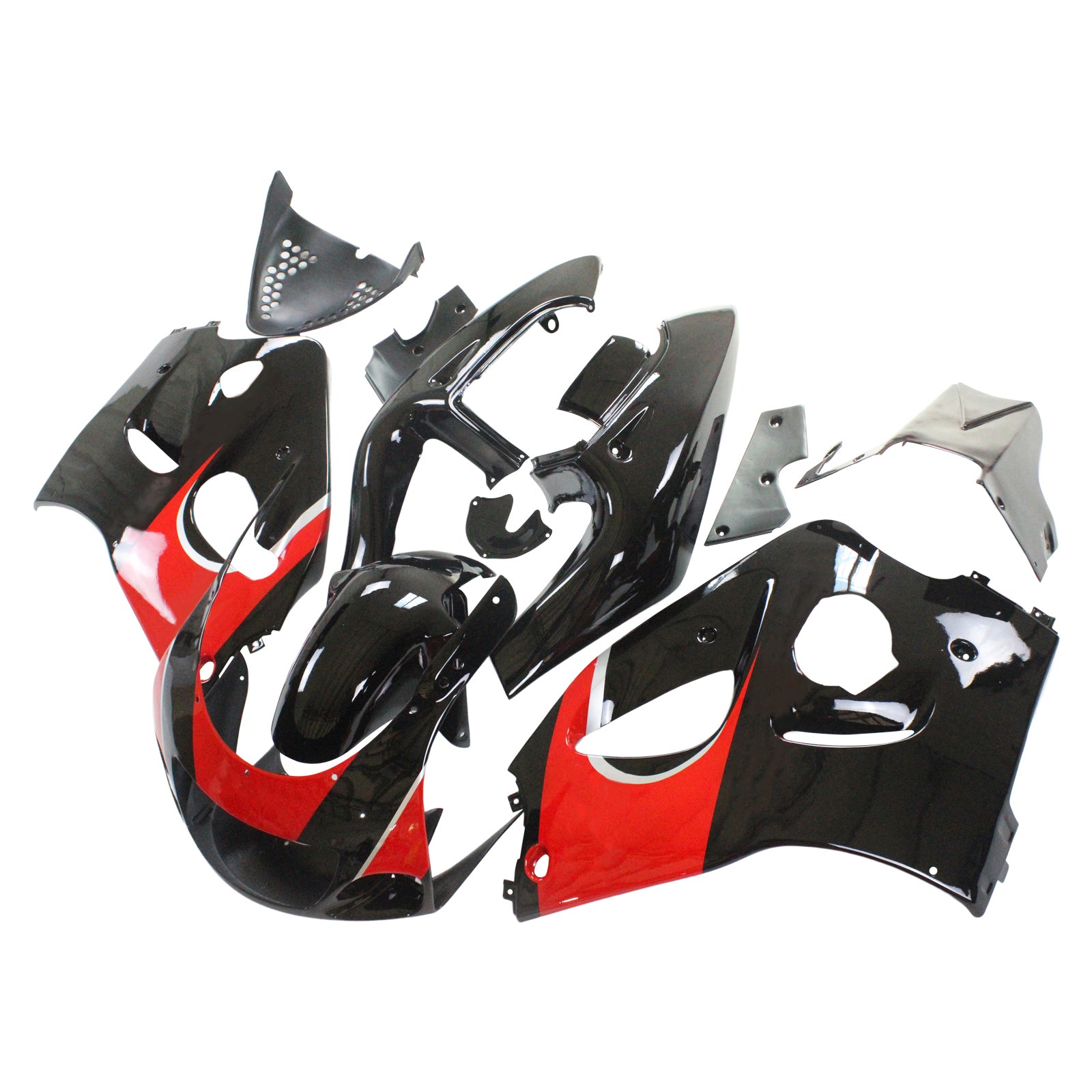 Amotopart Suzuki GSXR 600/750 1996-2000 Kit Carénage Carrosserie Plastique ABS