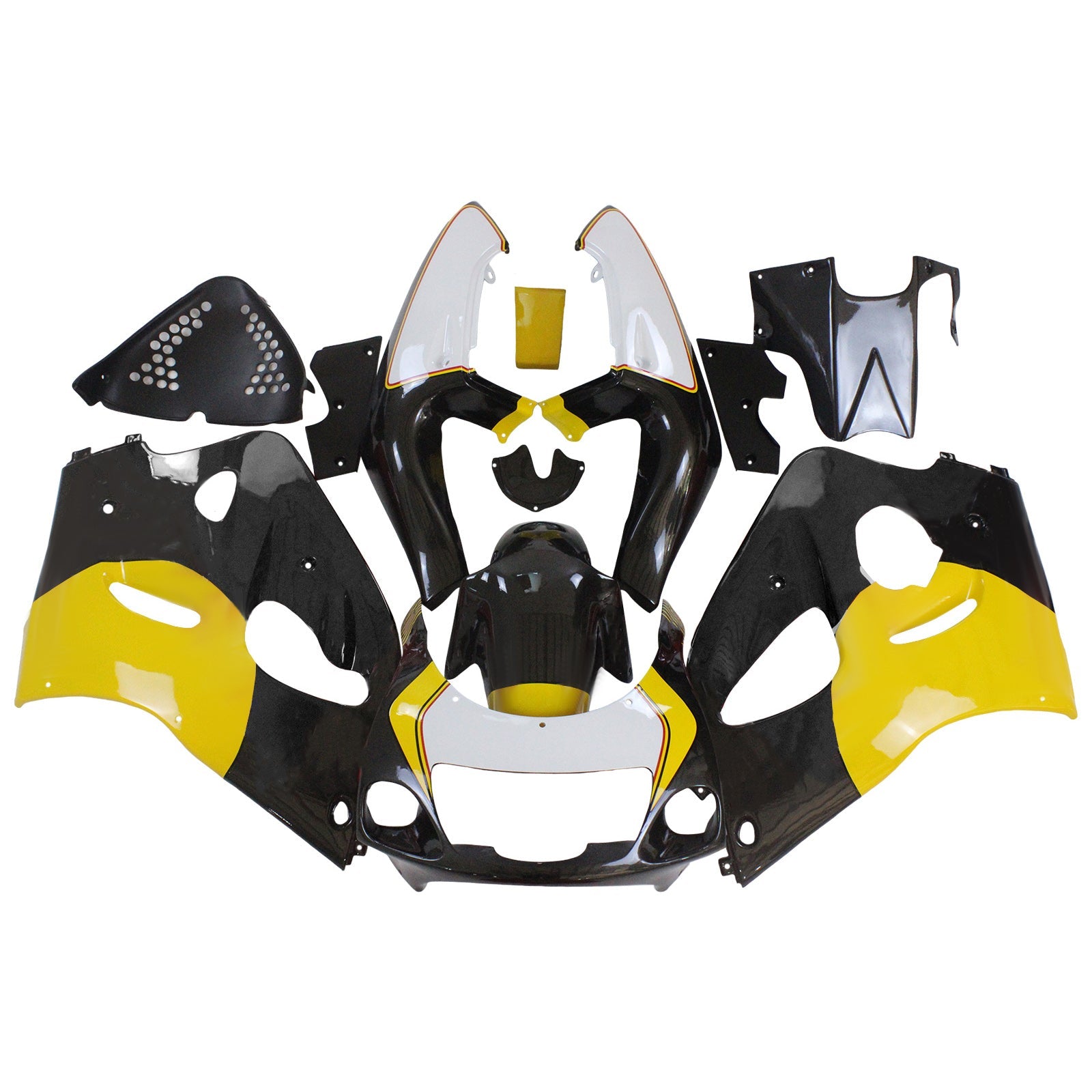 Amotopart Suzuki GSXR 600/750 1996-2000 Kit Carénage Carrosserie Plastique ABS