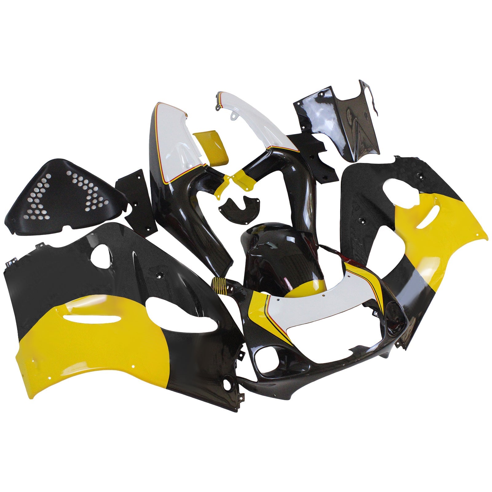 Amotopart Suzuki GSXR 600/750 1996-2000 Kit Carénage Carrosserie Plastique ABS
